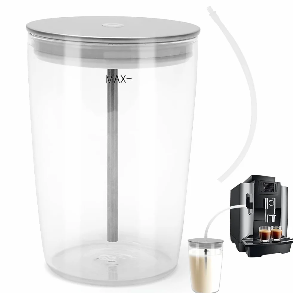 Szklany pojemnik na mleko 0,5 l (72570) kompatybilny z w pełni automatyczną ekspresem Coffee Machine E8, Z10, E6