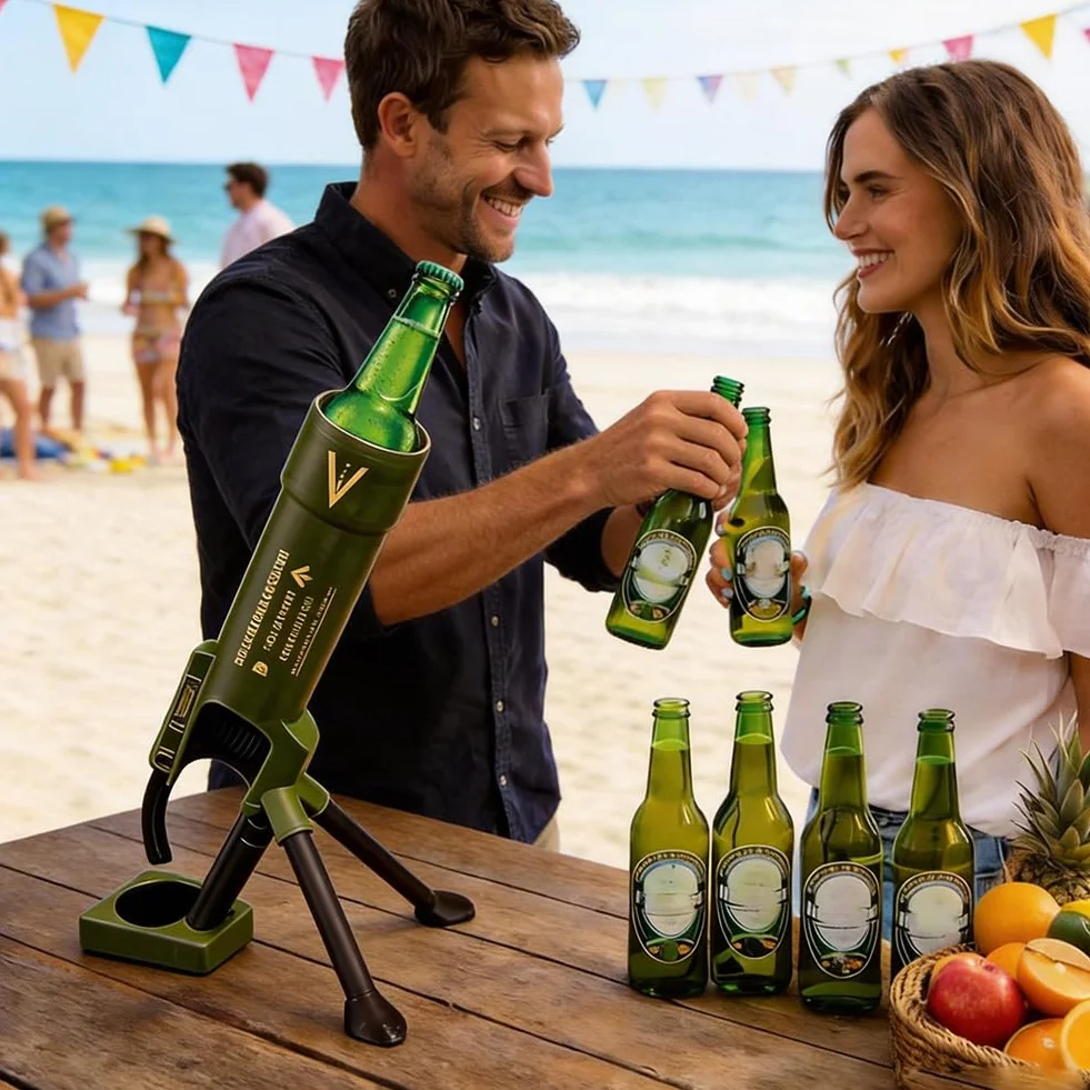 Otwieracz do butelek Moździerz 51mm, Bezręczny Otwieracz do Butelek Piwa
