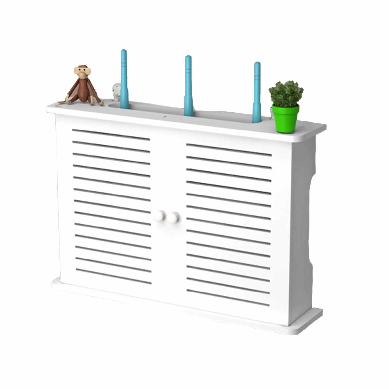 Router pudełko do przechowywania na ścianę, router Wi-Fi, regał ścienny, regał do przechowywania, ukryty wieszak ścienny, kabel TV, pudełko do przechowywania WiFi, do przechowywania na ścianie w domu
