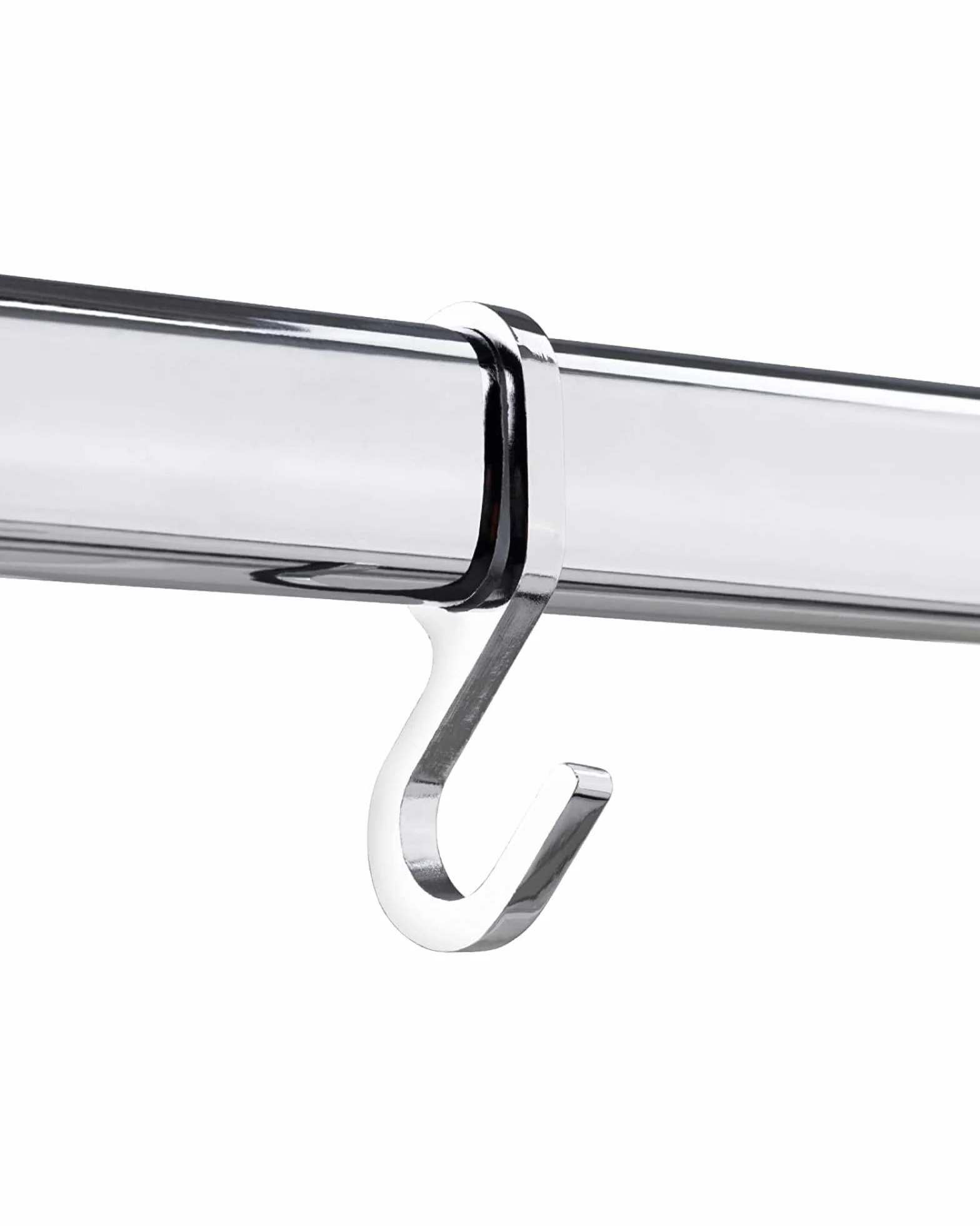 Gedotec Metalowe owalne haczyki do zawieszania drążka do szafy – 10 sztuk – 30 x 15 mm – chromowane – praktyczna funkcja haczyków do zawieszania – srebrny owalny haczyk do szafy na ubrania – haczyki
