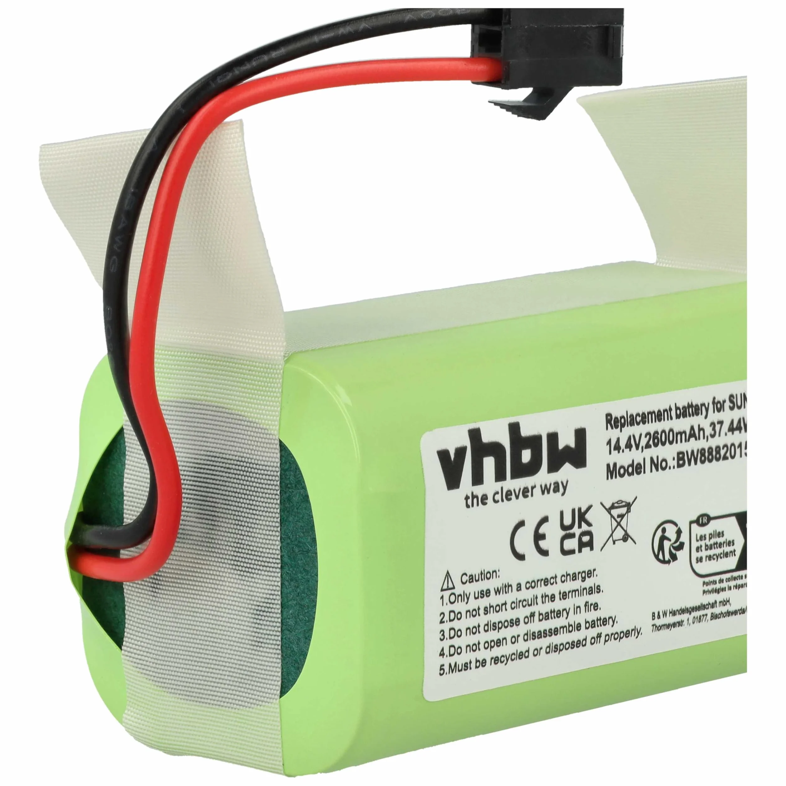 vhbw Bateria kompatybilna z Eufy RoboVac L35, LR30 Home Cleaner (2600 mAh, 14,4 V, litowo-jonowa)