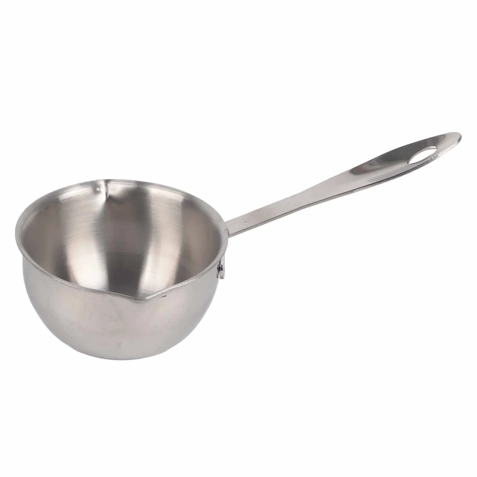 Podgrzewacz do Masła ze Stali Nierdzewnej, Mini Rondel z Dziobkami do Nalewania, Dno Indukcyjne, Idealne do Topienia Czekolady, Podgrzewania Zupy z kawą i herbatą (300ML)