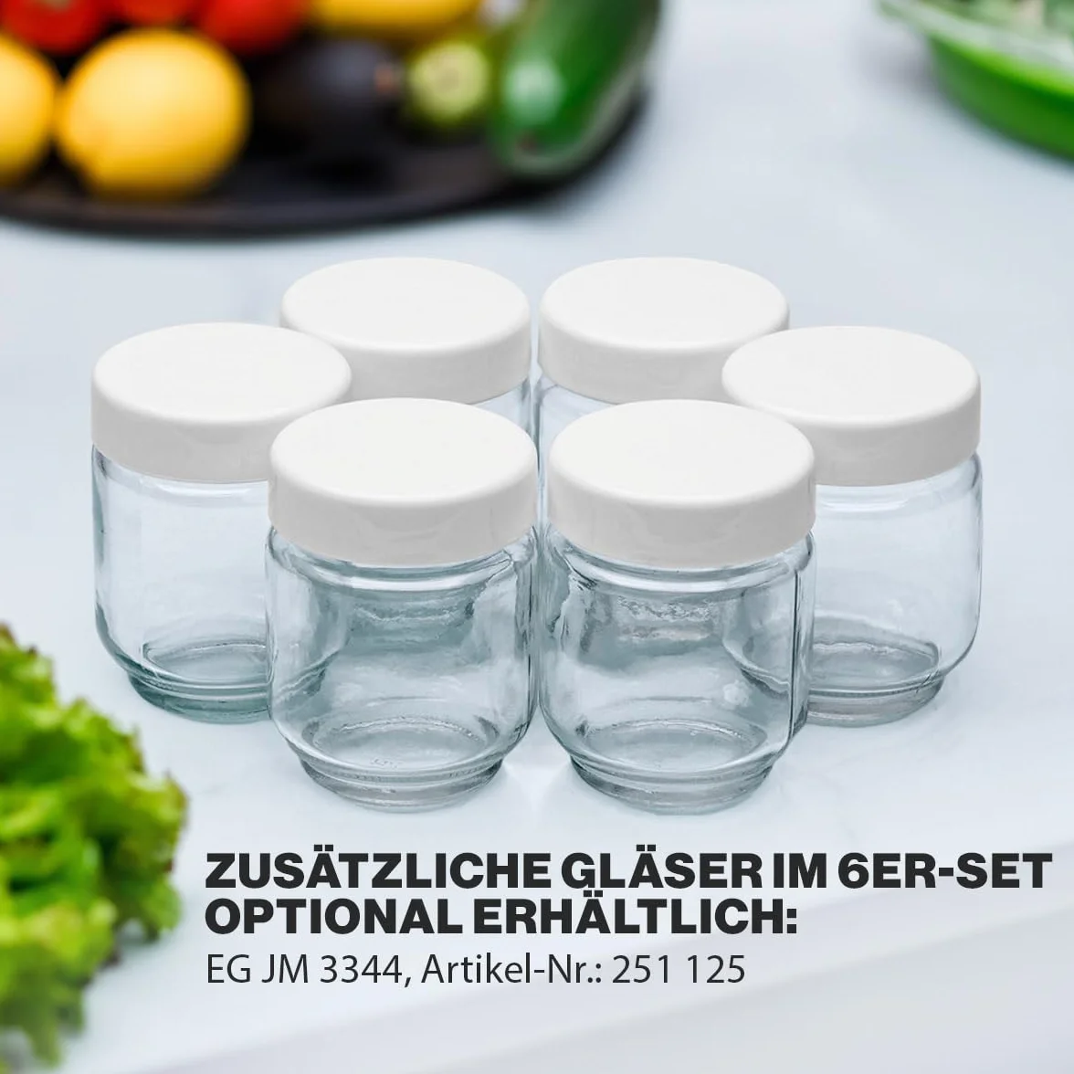 Clatronic Urządzenie Do Robienia Jogurtu, 14 W, Biały, 7x 160 ml