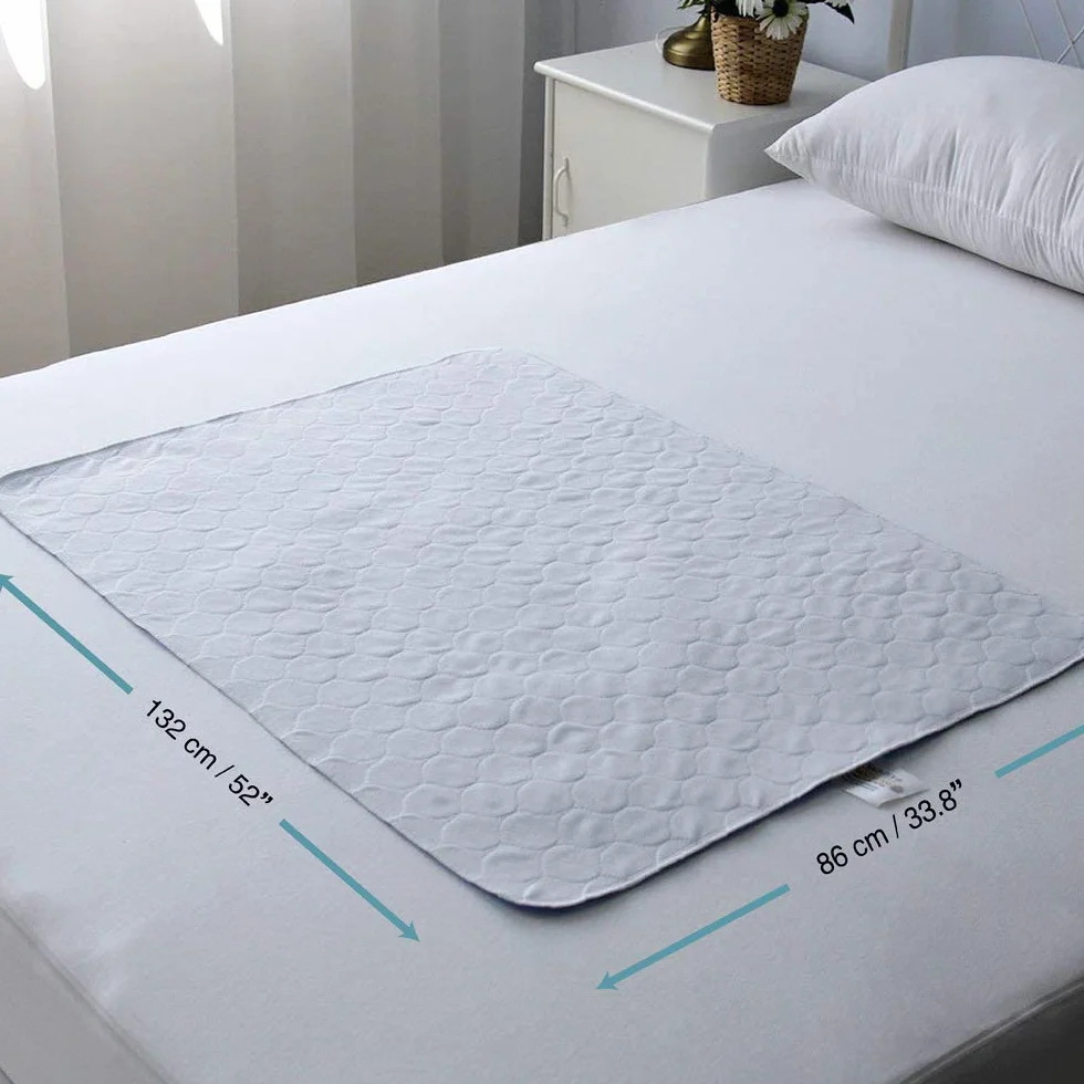 Bedecor wodoszczelna nakładka na materac – pralna, bardzo chłonny, 86 × 132 cm (Zielony)