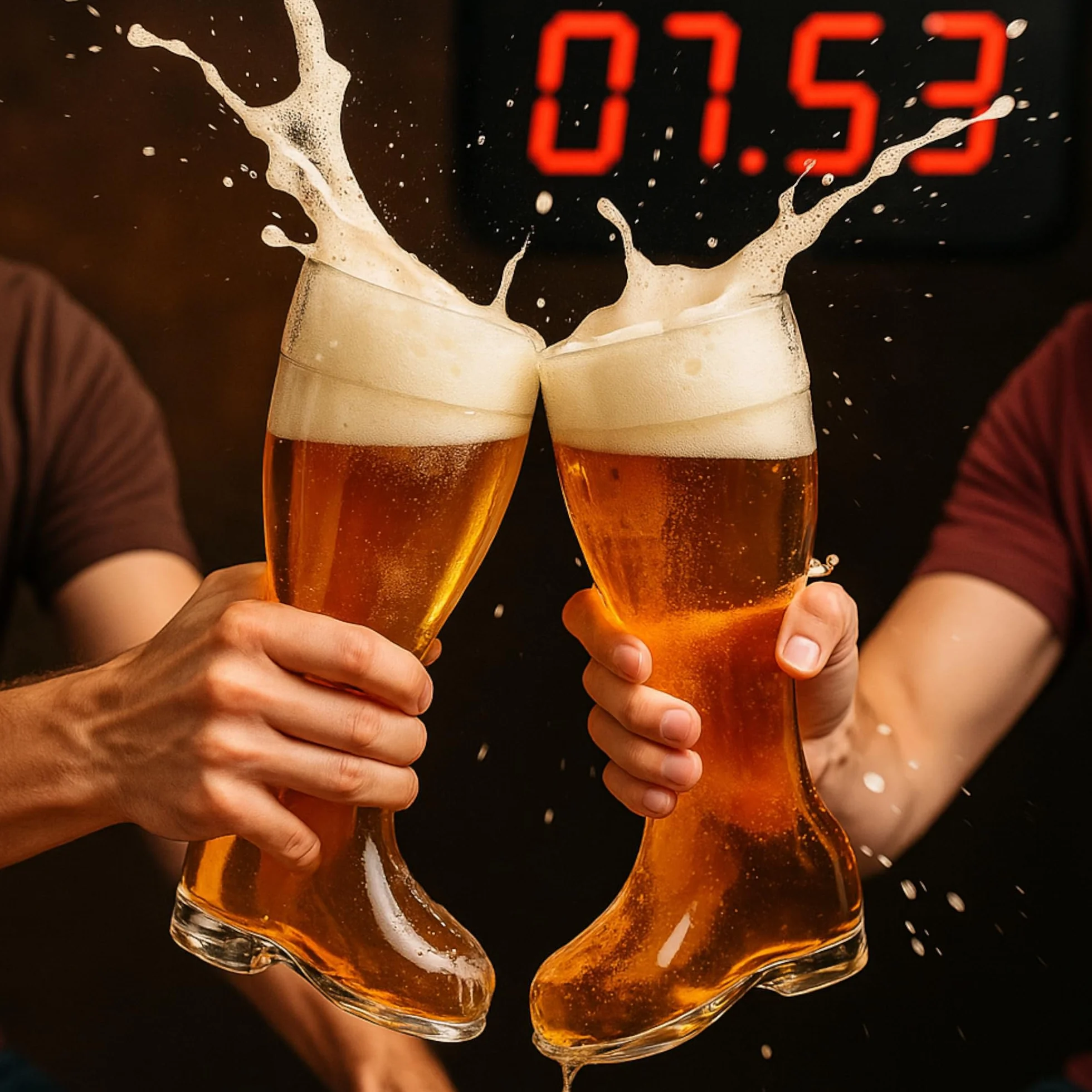 MIJOMA XXL kufel do piwa o pojemności 2 l – szklany kufel do piwa Jumbo na Oktoberfest imprezę, Dzień Ojca, prezent dla mężczyzn, do picia, wysokość 32,5 cm