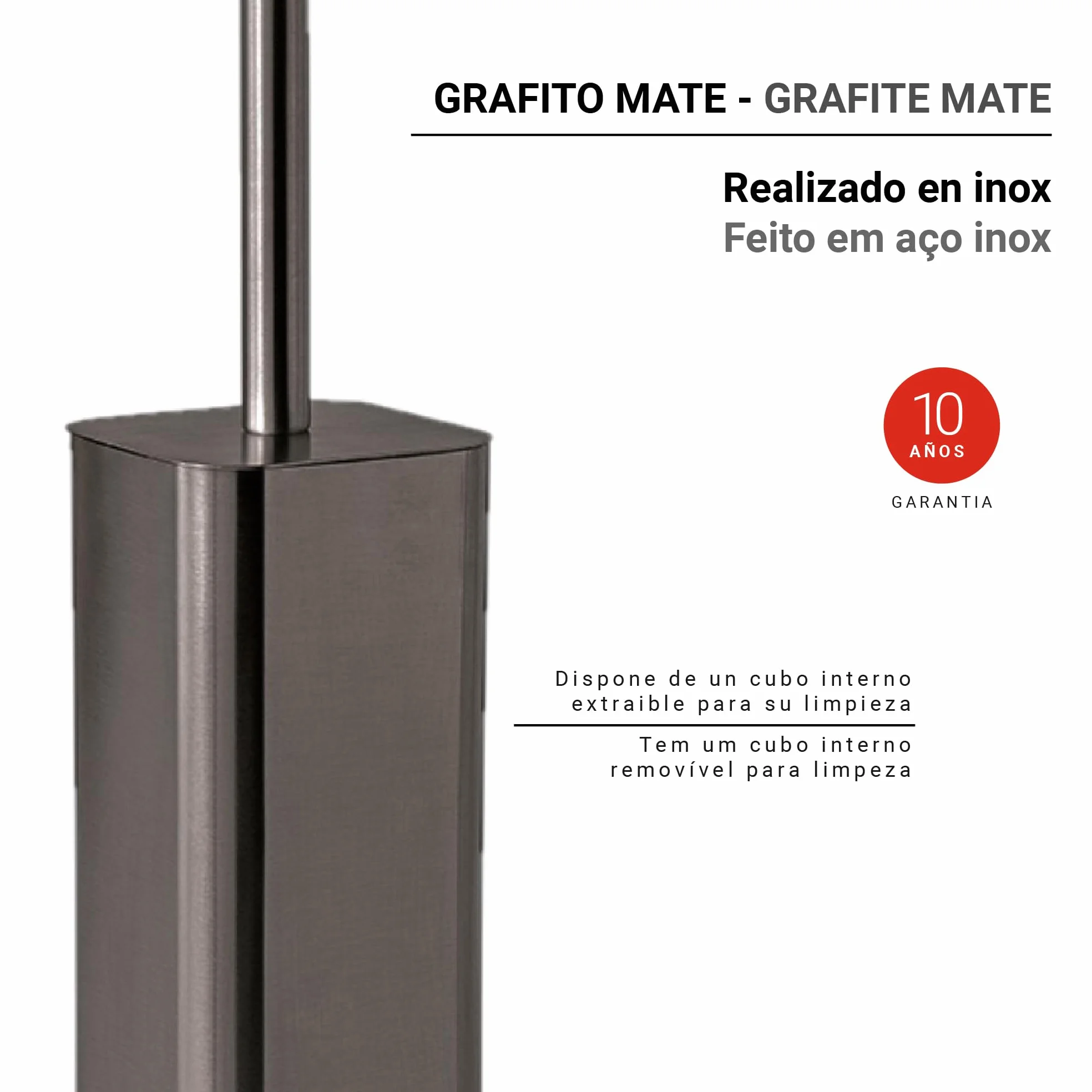 Gedy Jack Szczotka podłogowa Gun Metal