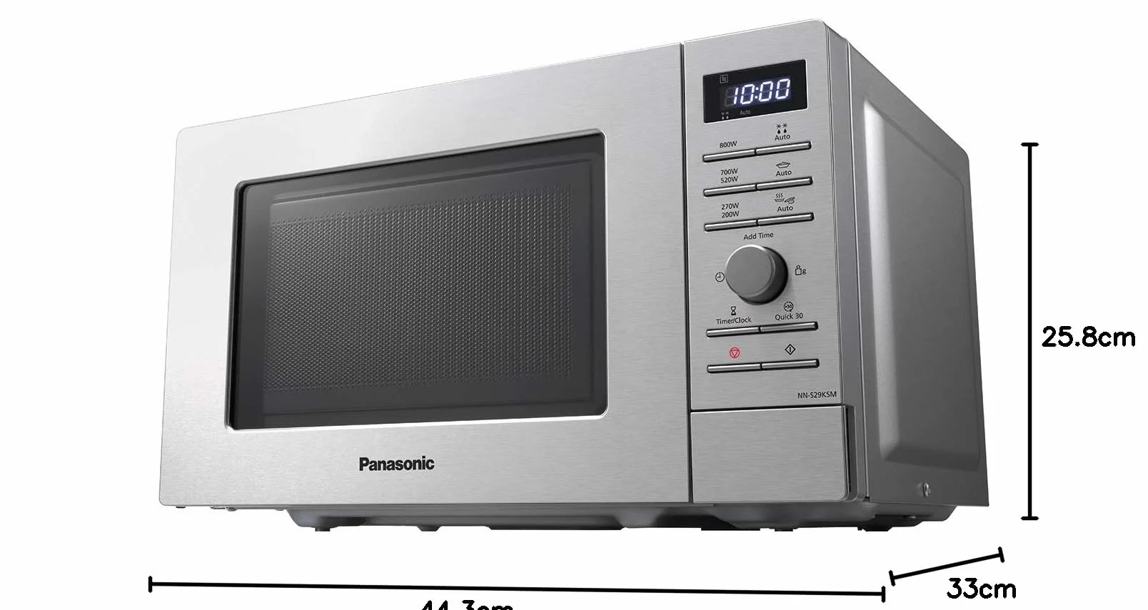 Panasonic Kuchenka Mikrofalowa, Srebrny, 20 l, 800W 230V