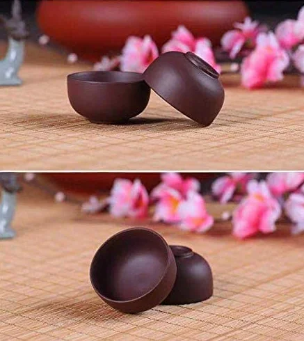 Chińska filiżanka do degustacji herbaty fioletowe kubki z piaskiem mała filiżanka do degustacji mini filiżanka do herbaty fioletowy piasek kubek do herbaty kung fu ceramiczny kubek miska na
