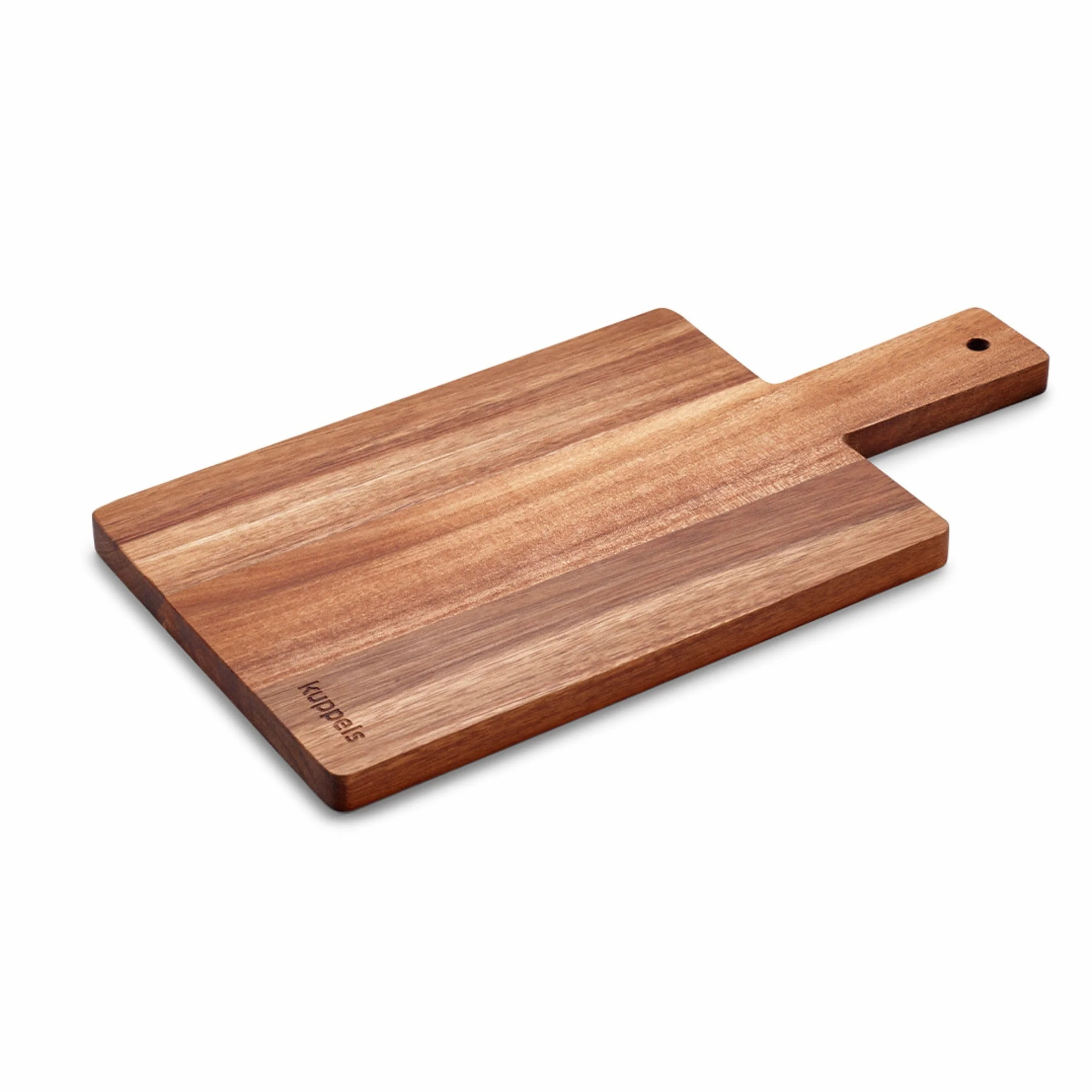 Kuppels NICE Deska do krojenia z drewna akacjowego, 35 x 18 x 1,5 cm, z uchwytem, nie niszczy ostrzy, drewniana deska do krojenia, deska do serwowania, deska do serwowania, drewniana deska do krojenia
