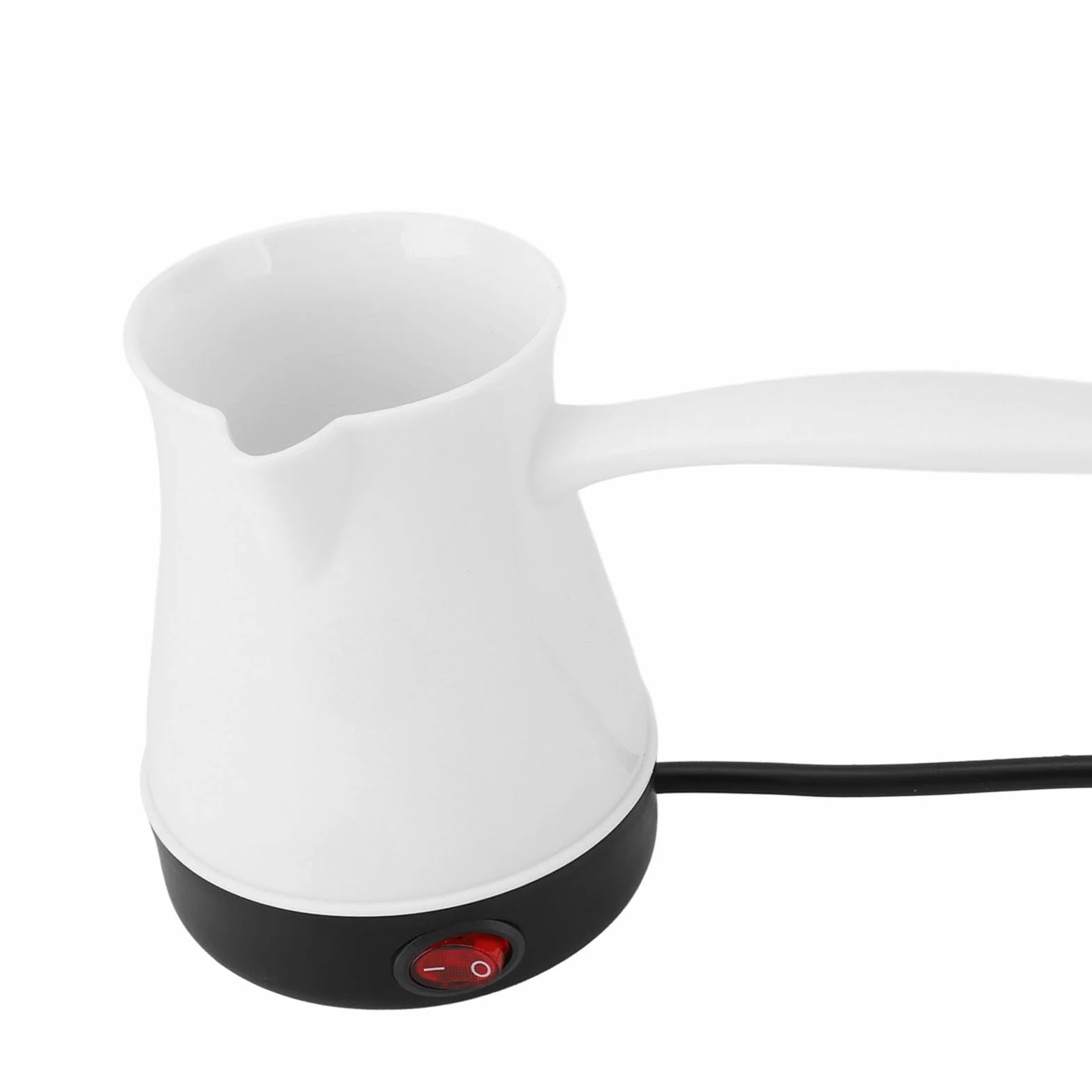 SENECESLI Turecki elektryczny ekspres do kawy ze stali nierdzewnej 300 ml biały