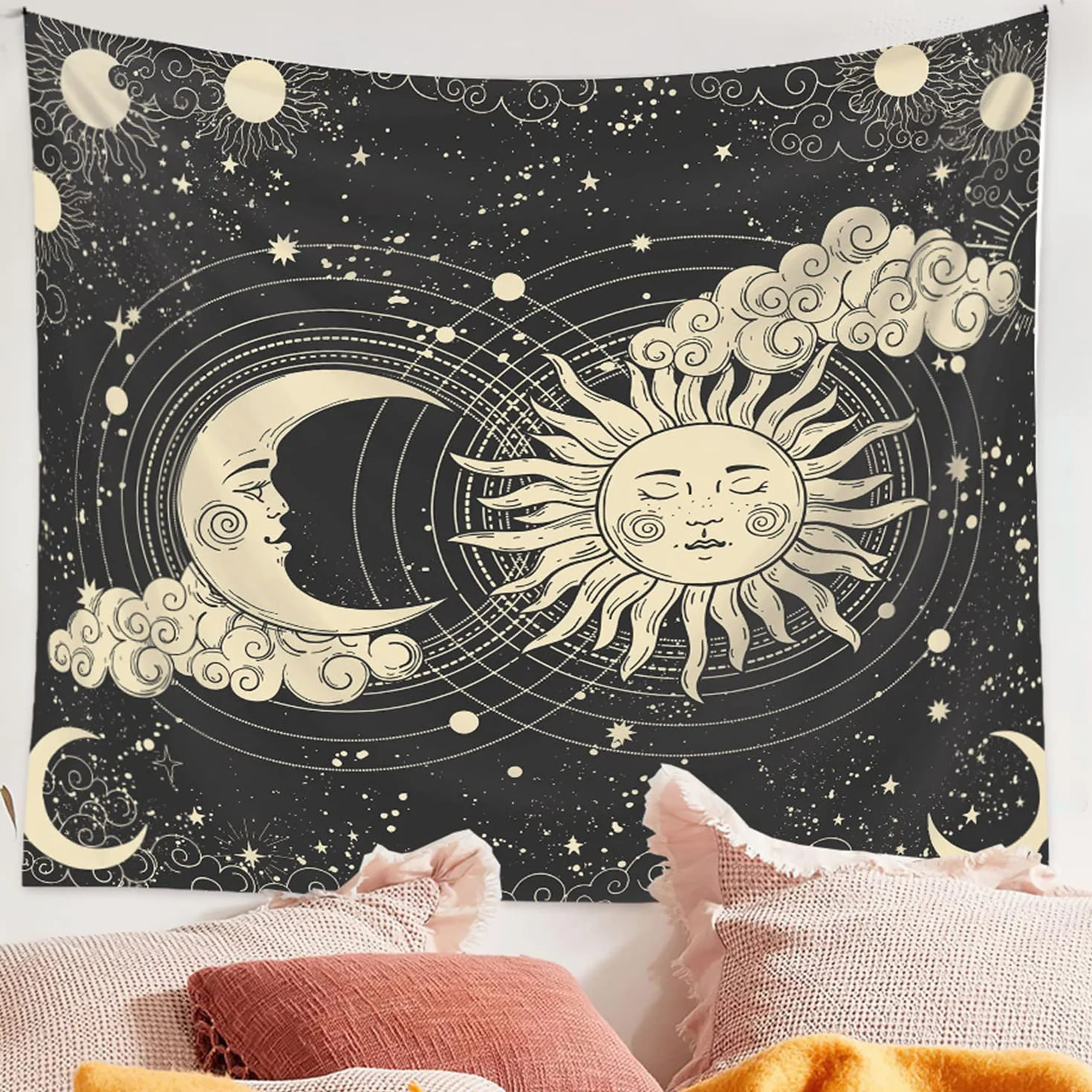 Arawat Tapestry Sun Moon Wall Hanging 180x230cm