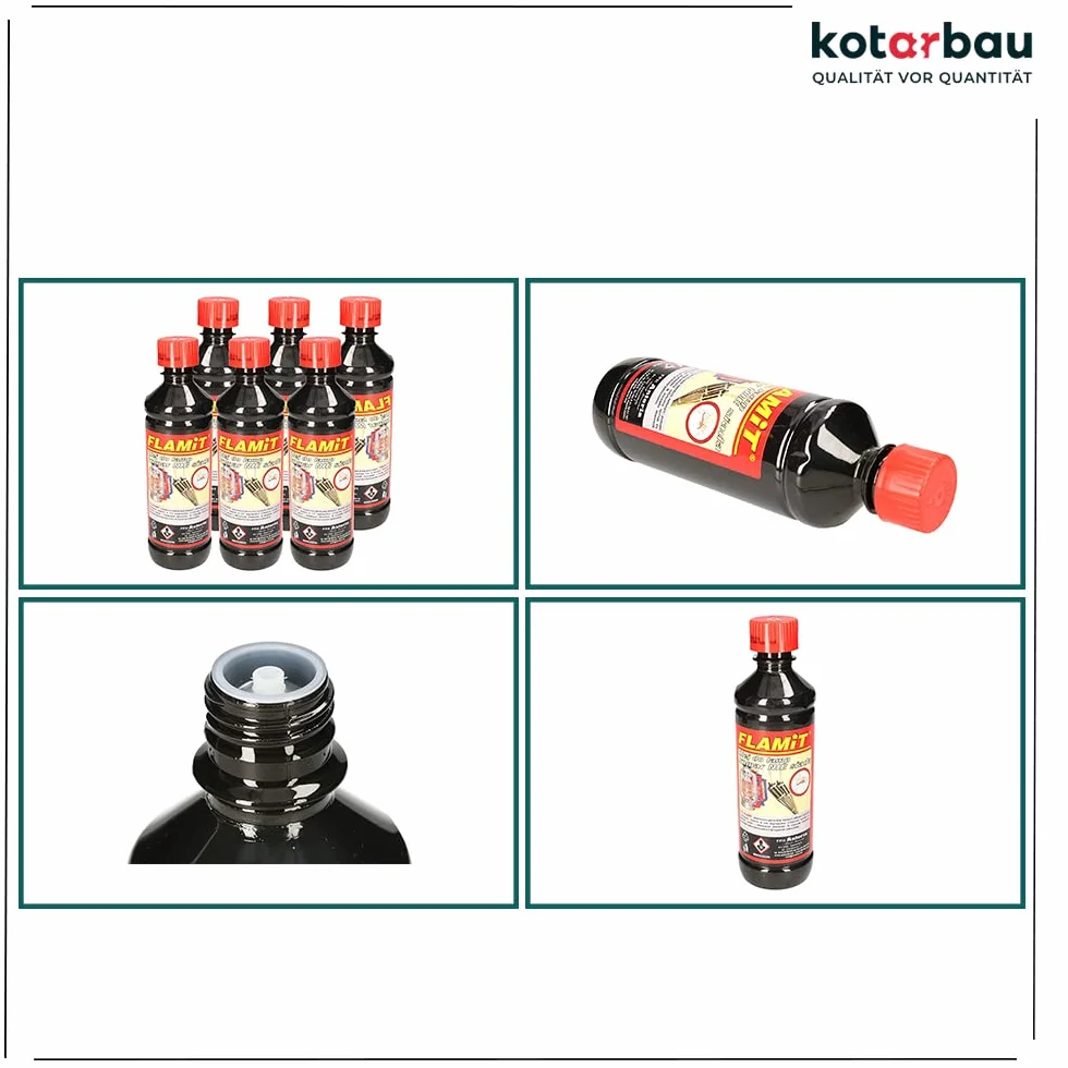 KOTARBAU Zestaw 6 naftowych lamp olejowych 500 ml oleju do pochodni ogrodowych