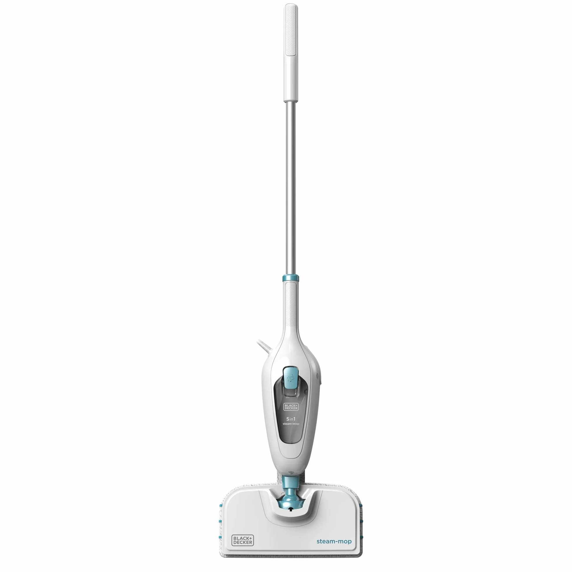 BLACK+DECKER Mop parowy 5 w 1, 1300 W, odkurzacz parowy do higienicznej, dokładnej czystości, zdejmowany trzonek, łatwa obsługa, w zestawie 5-częściowy zestaw akcesoriów) FSM13E5