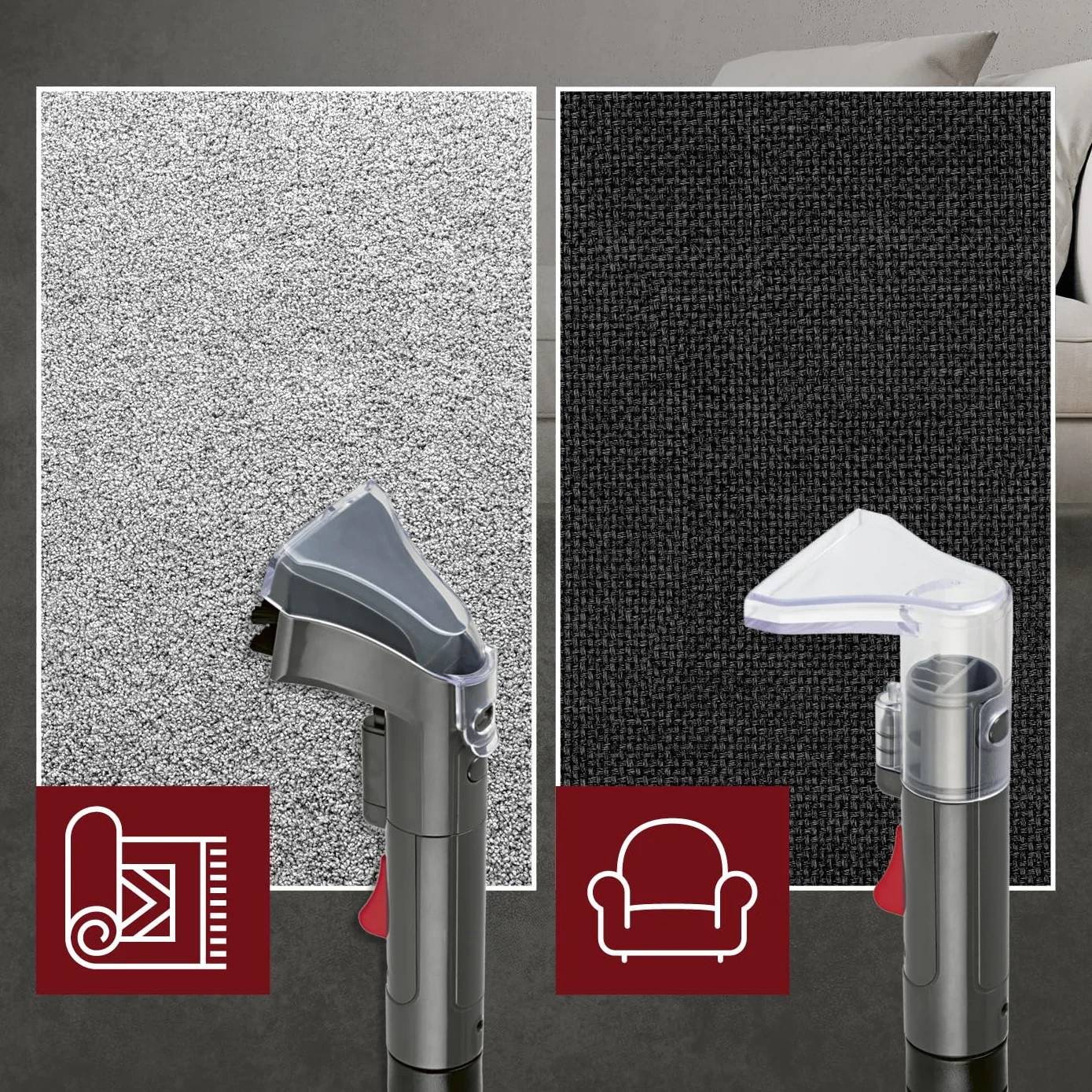 CLEANmaxx Środek do czyszczenia dywanów i tapicerki Compact Plus | odkurzacz do prania wraz z EASYmaxx środek do czyszczenia dywanów | odkurzacz na mokro i odkurzacz do prania, nadaje się do sofy