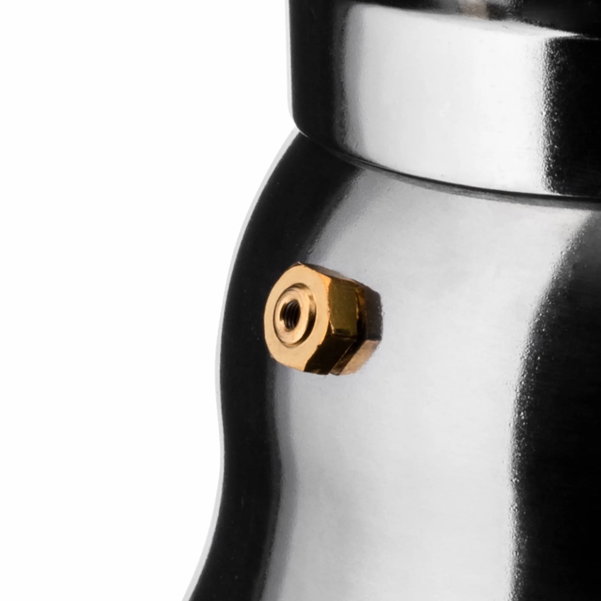 Alessi AAM33/6 - Ekspres do kawy espresso Design, aluminiowy korpus, uchwyt i gałka z żywicy termoplastycznej, 6 filiżanek