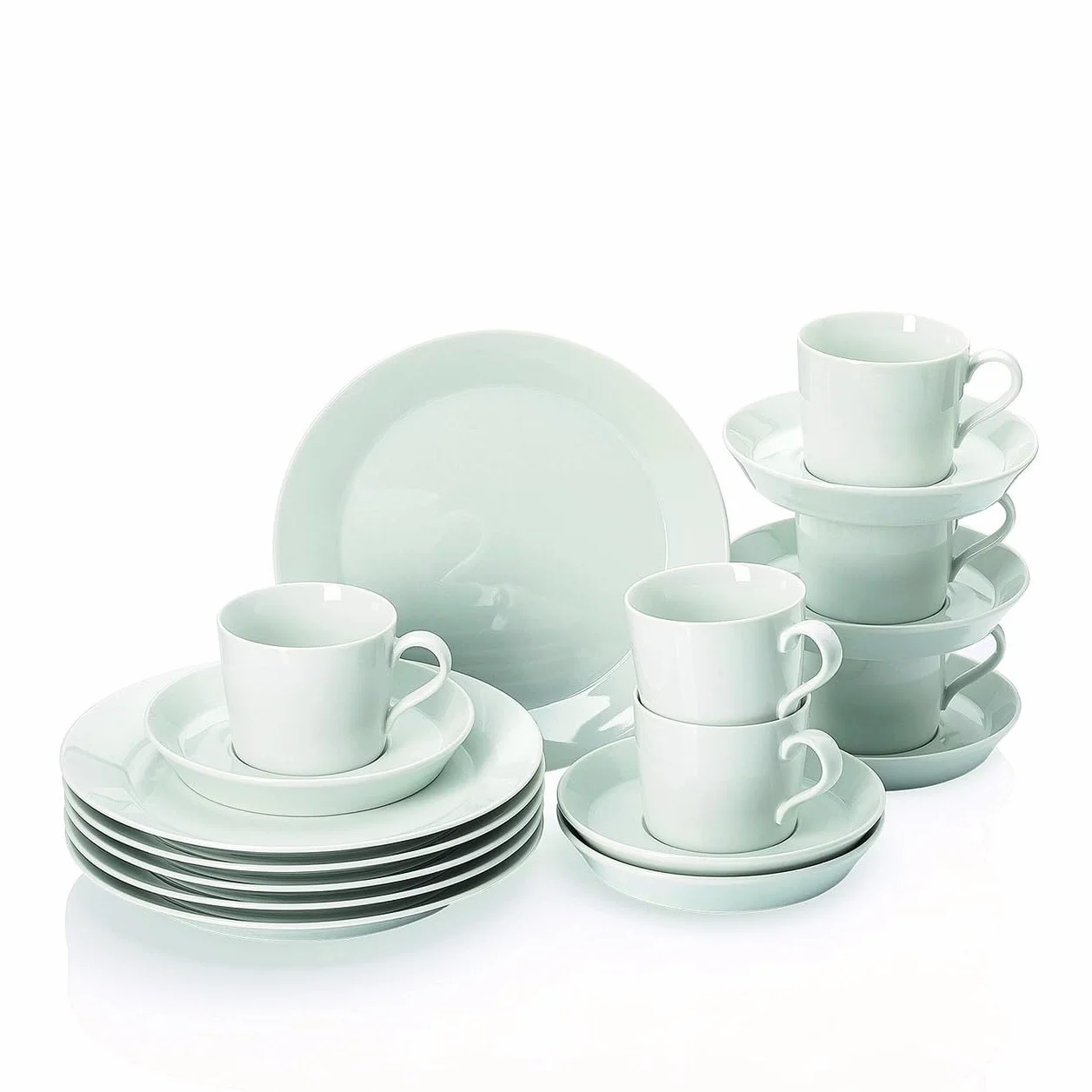 Arzberg Zestaw do kawy 18-częściowy biały wieloczęściowy cm TRIC, porcelana