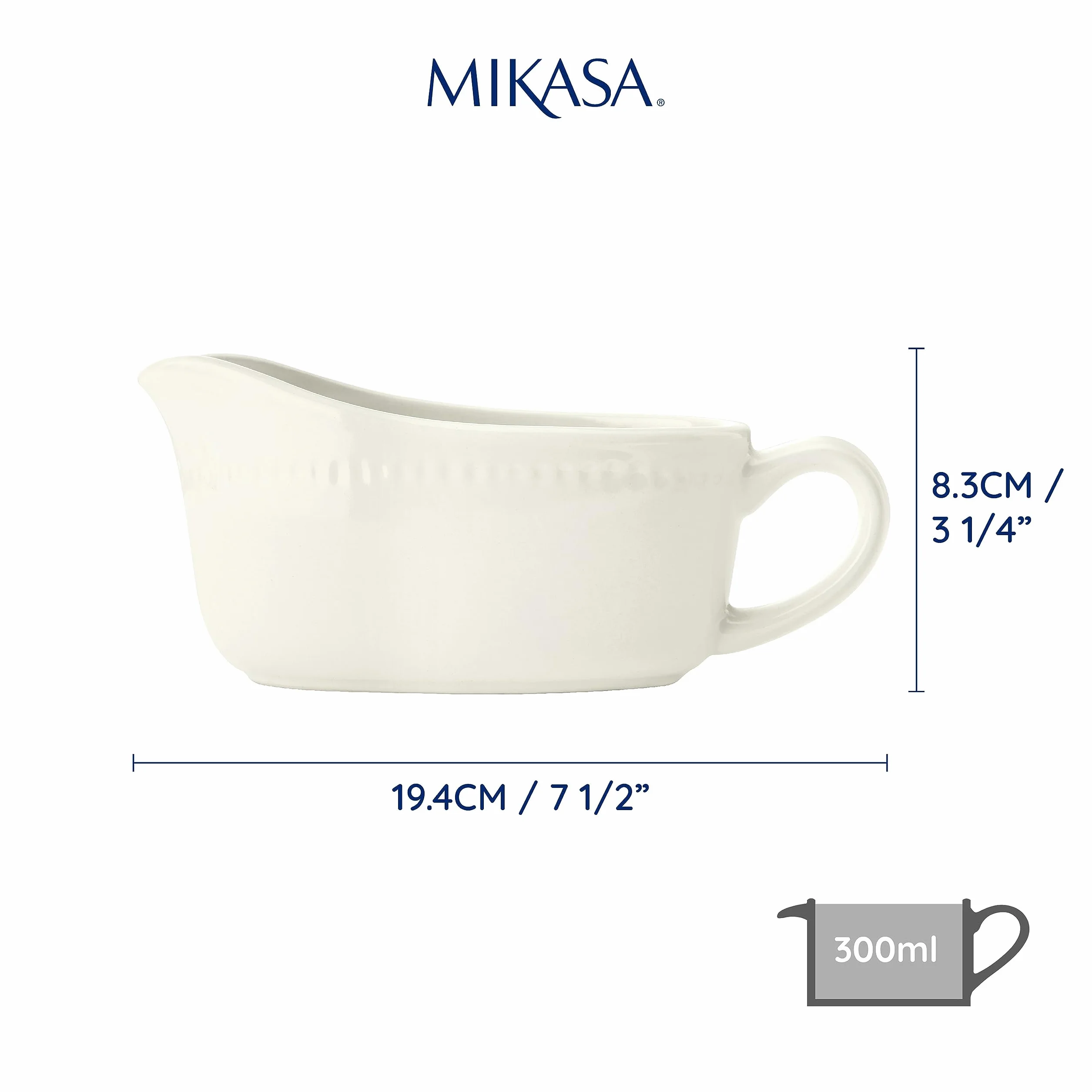 Mikasa Cranborne Kamionkowa sosjerka 300 ml do sosów i kremów