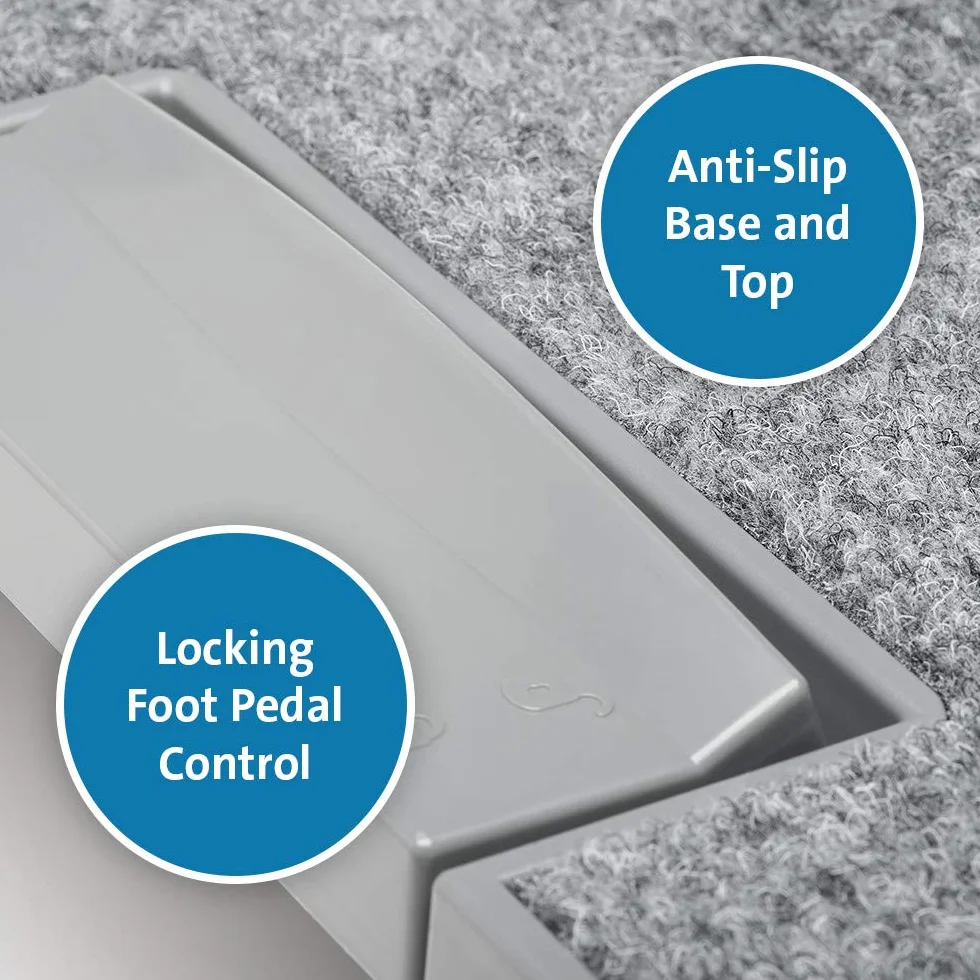 Podnóżek Kensington SoleMate Pro Elite pod biurko z ergonomicznym systemem SmartFit i z 6-stopniową regulacją oraz antypoślizgową podstawą, do biura i domu