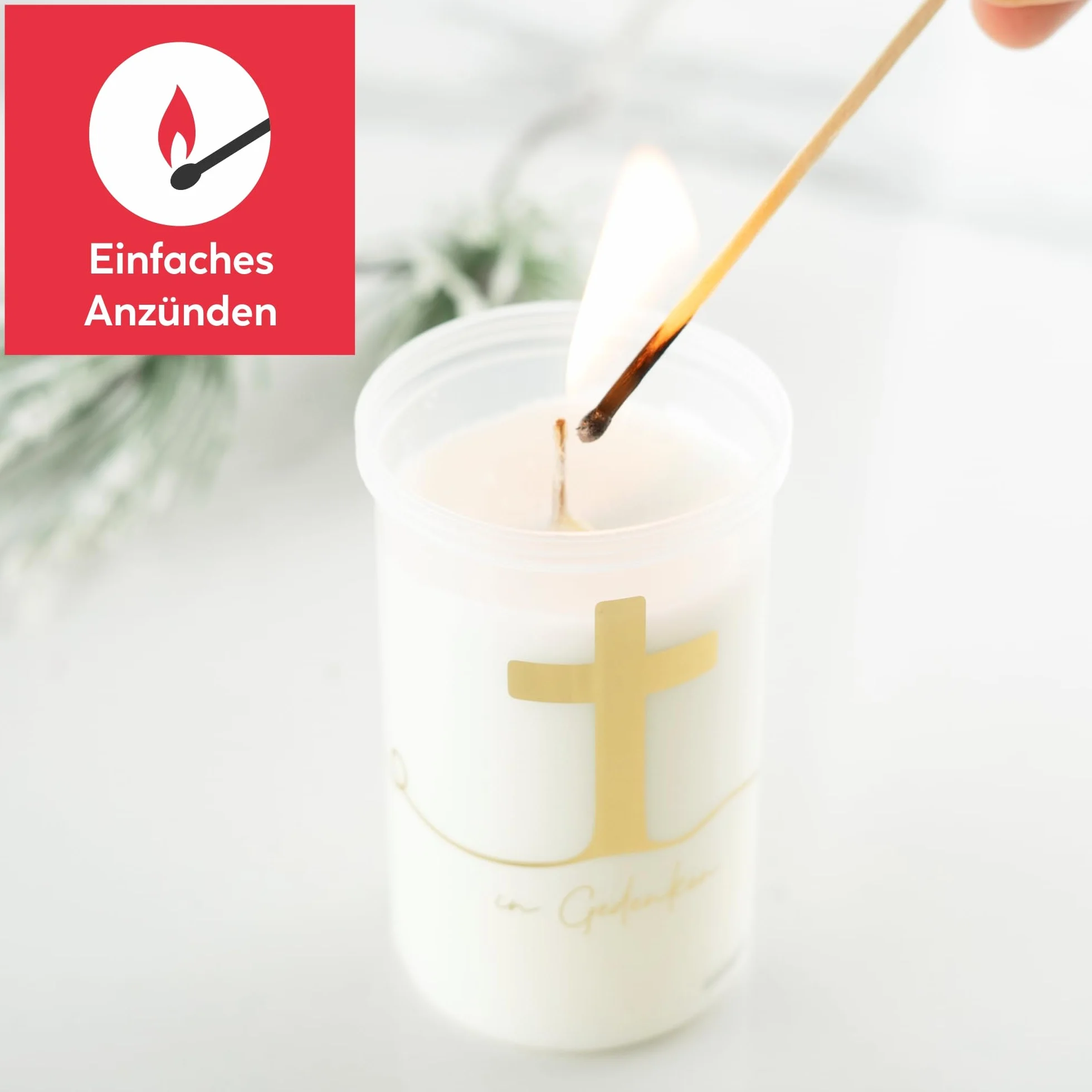 Znicze cmentarne HOFER GRABKERZEN zestaw 12 sztuk ok. 50h czas świecenia