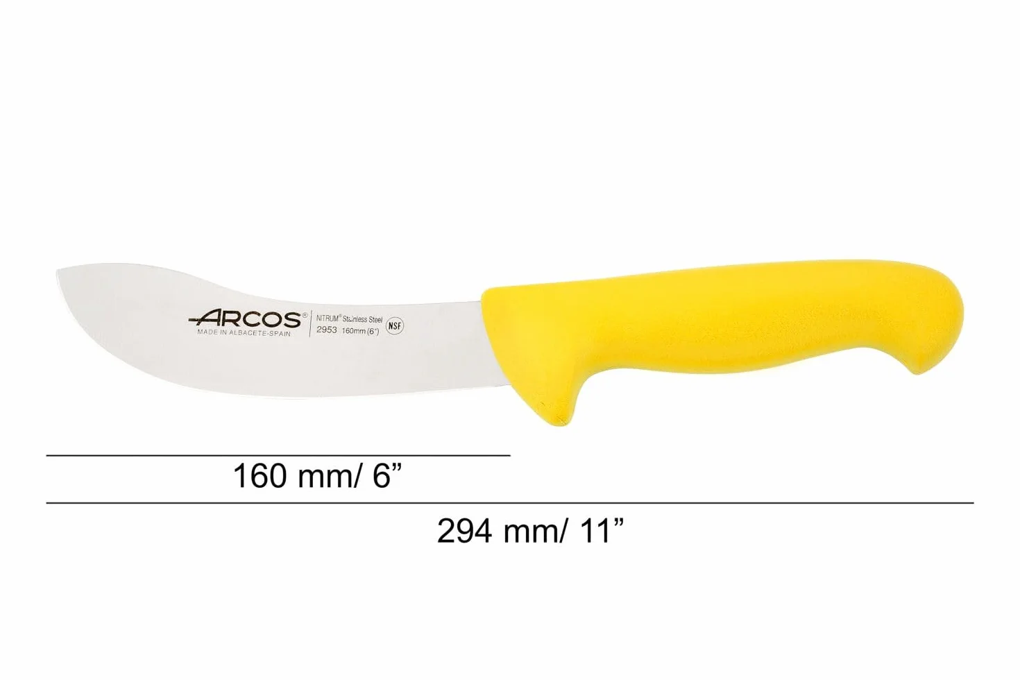 Arcos seria 2900 nóż skórka 160 mm stal nierdzewna 18/8 polipropylenowy