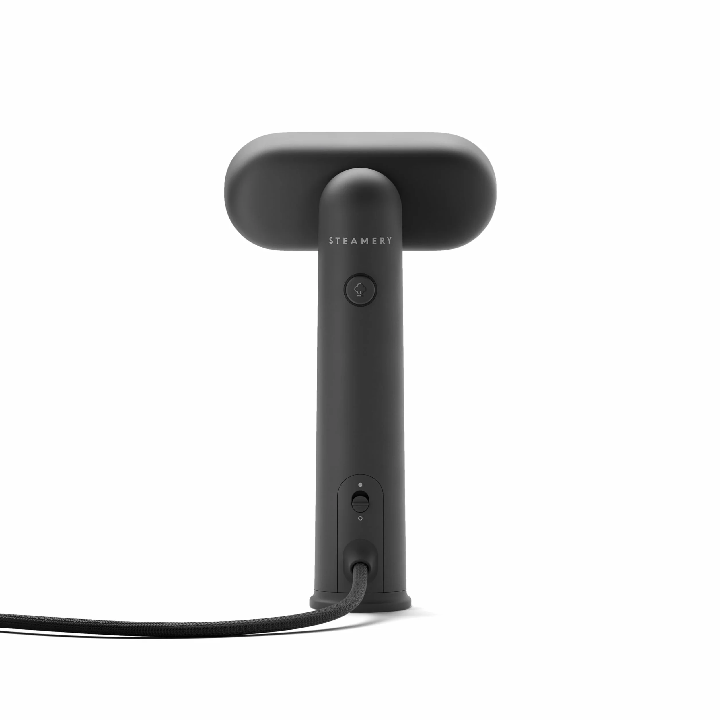 Steamery Travel Steamer Cirrus Lite, 1200 W, moc pary 16 g/min, czas nagrzewania 18 sekund, przenośny i kompaktowy, obrotowa głowica Steam, technologia Dry Steam, podgrzewany panel przedni, Charcoal