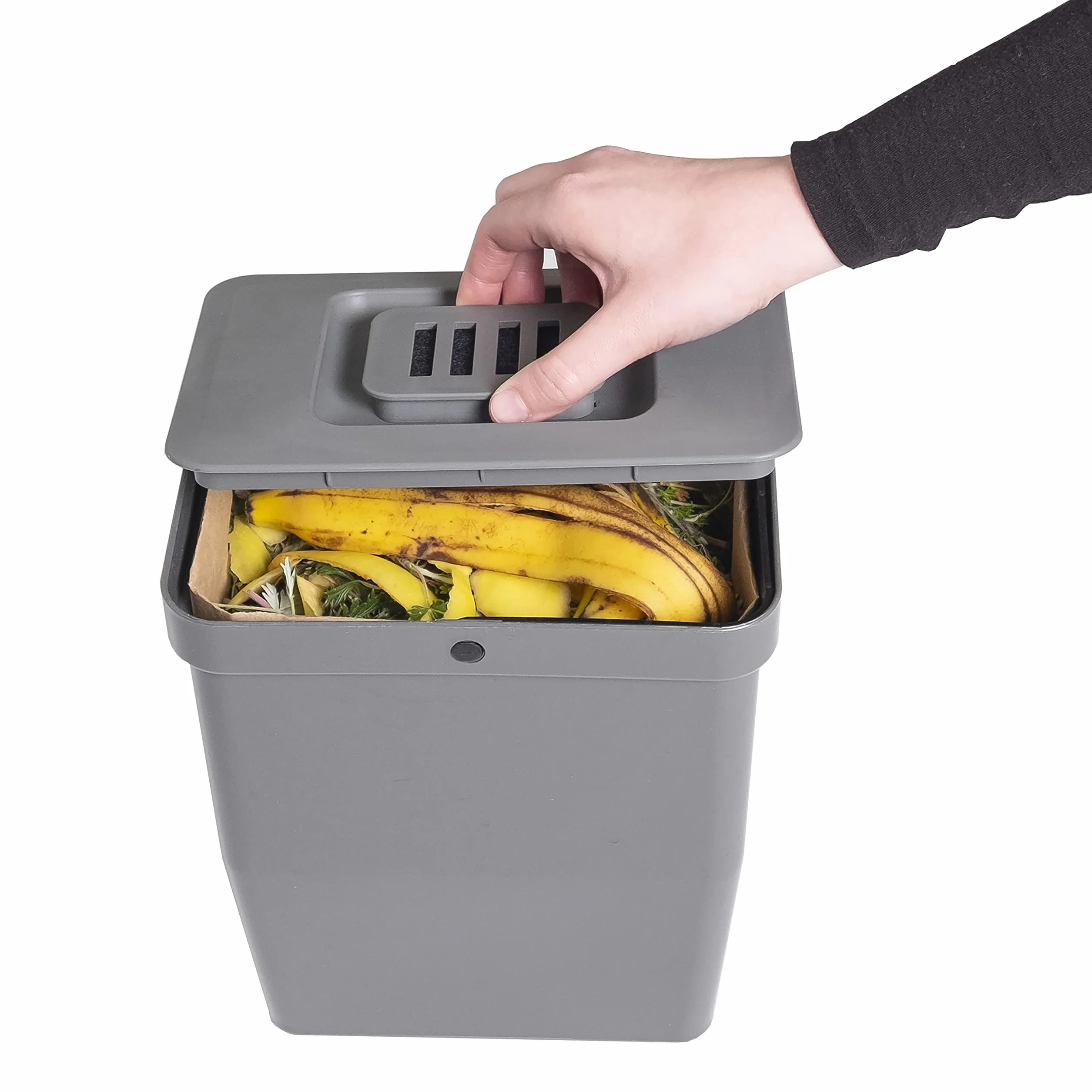 LM 534 pokrywka do kosza na śmieci organiczne LM 530, 8 l, antracytowa