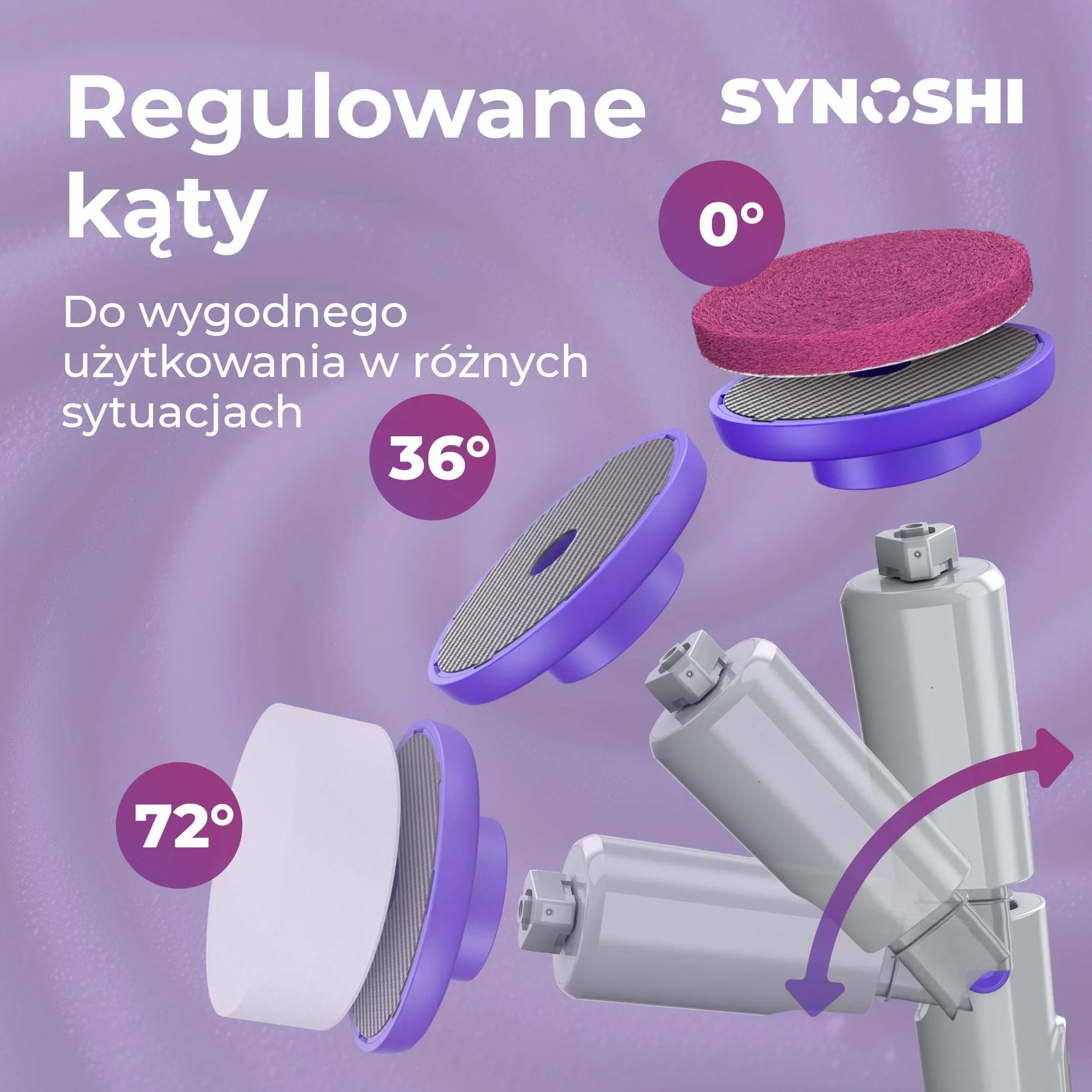 Synoshi Pro Zestaw Magicznych Gąbek do Elektrycznej Szczotki do Czyszczenia, 6 Gąbek, W tym Gąbka Magiczna i Pad do Szorowania, Do Czyszczenia Trudnych Zabrudzeń