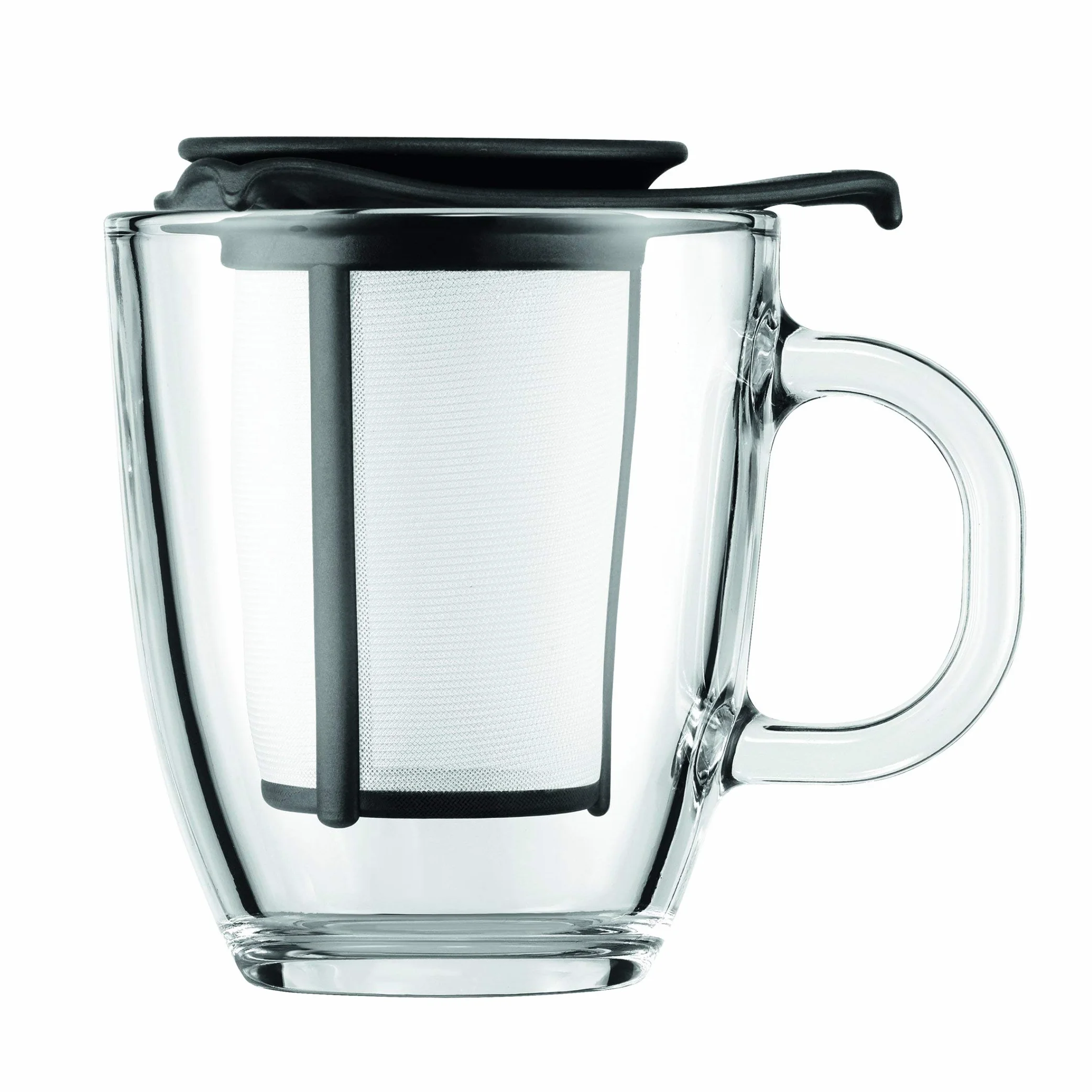 Bodum YO-YO kubek szklany z filtrem z tworzywa sztucznego 0,35 l czarny