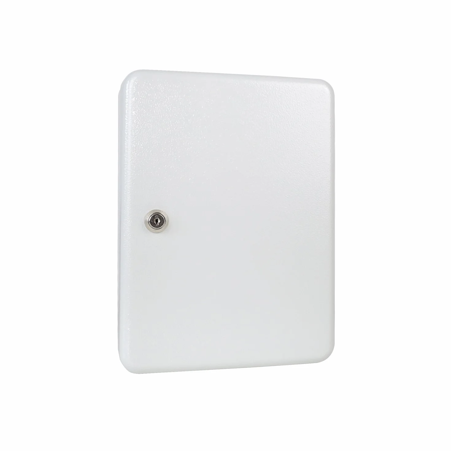 HMF 130497 skrzynka na klucze, 49 haczyków, regulowane listwy z haczykami, 32,0 x 23,0 x 7,5 cm, jasnoszara
