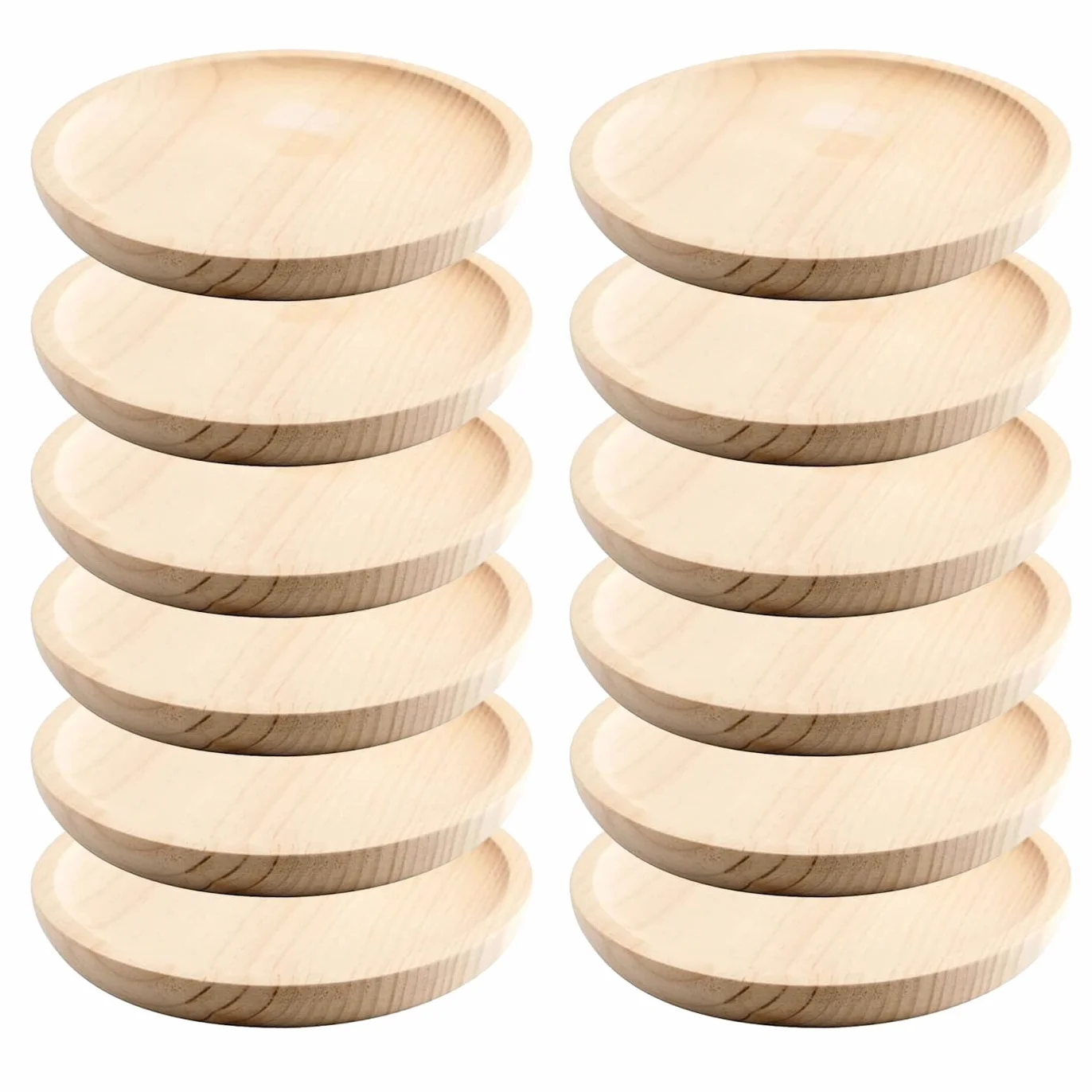 Wood Presentation Plates Set of 12-14 cm Octopus Cheese Meat