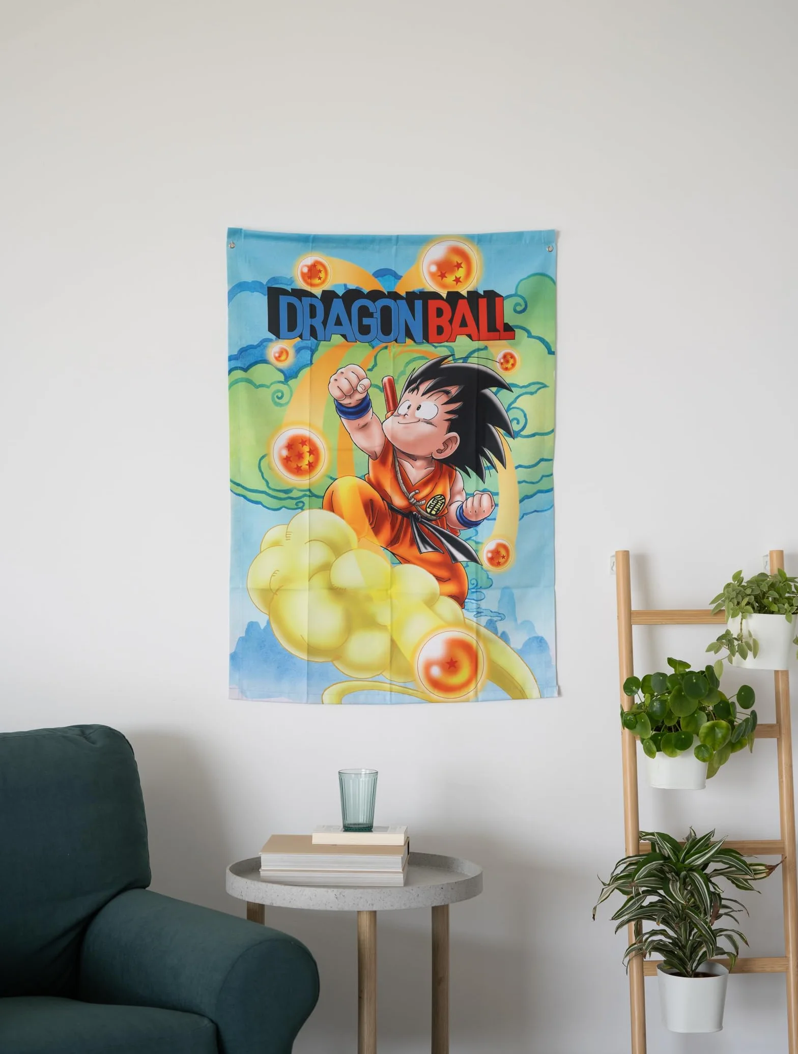 Grupo Erik Dragon Ball Goku Decorative Flag | 27.5 x 39.3 inches - 70 x 100 cm | Wall Tapestry - Wallscroll - Hanging scroll - Poster - Kakemono | Wall Decor