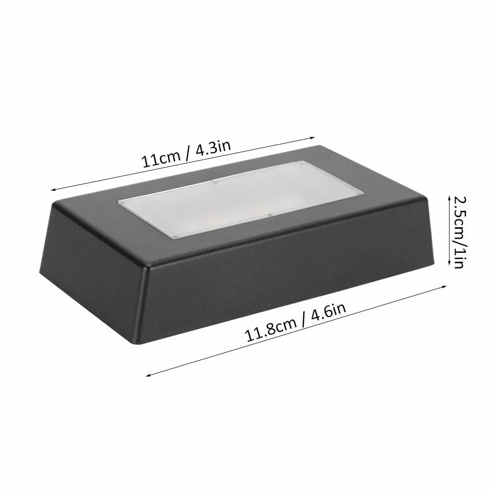Podstawa oświetleniowa LED stojak ekspozycyjny wielokolorowy do wyświetlacza kryształowego szkła 3D