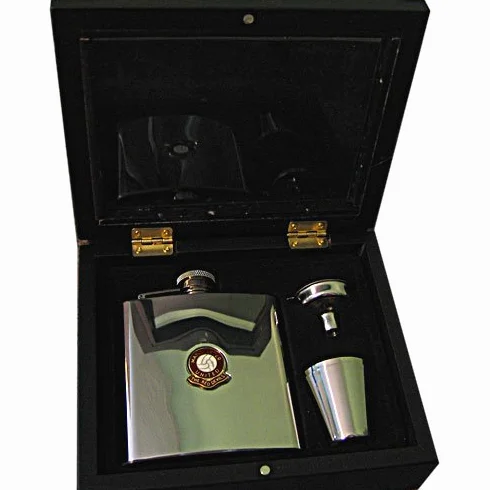 Manchester United 'The Red Devils' klub piłkarski 150 ml piersiówka zestaw prezentowy