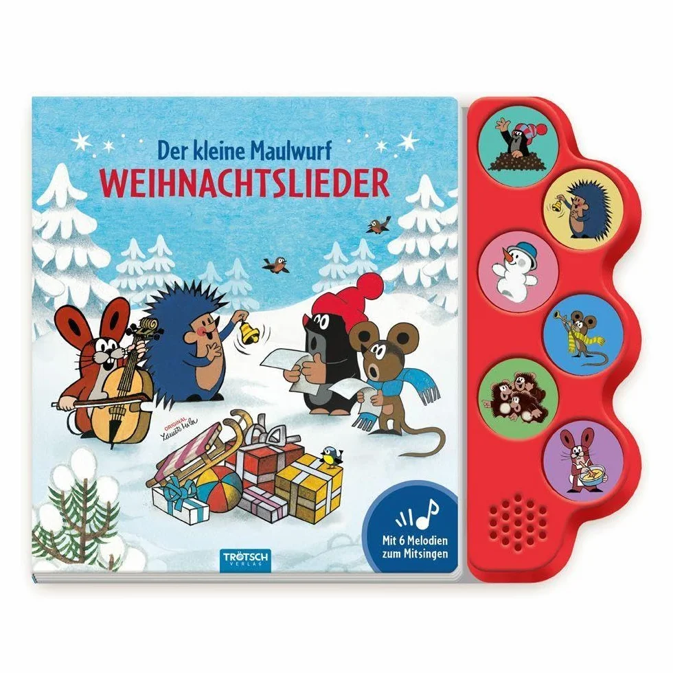TRÖTSCH - Der kleine Maulwurf Soundbuch Weihnachtslieder | Ab 18 Monaten: Beschäftigungsbuch Soundbuch Liederbuch