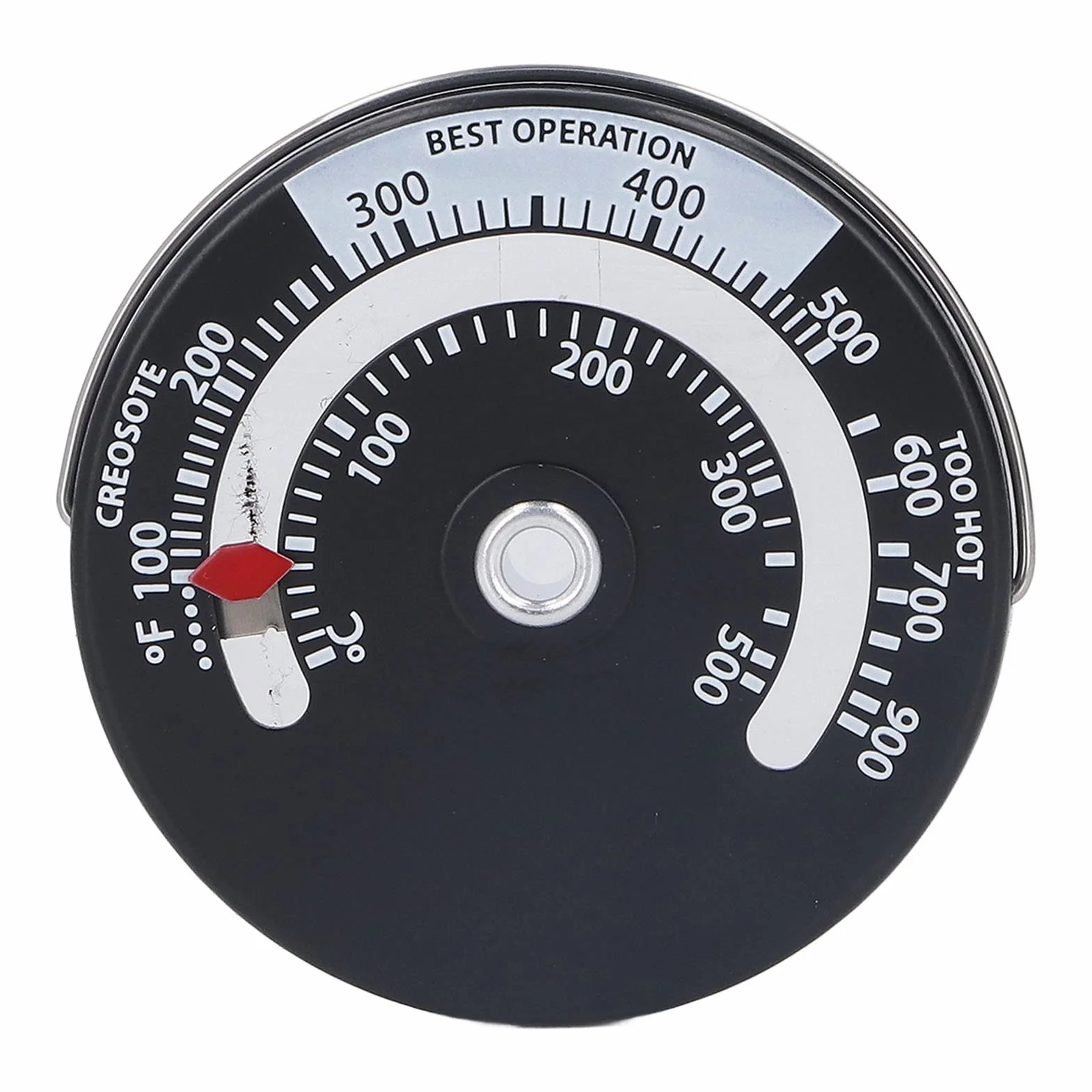 Termometr do Pieca Magnetycznego 0 ℃ -500 ℃ Termometr do Piekarnika ze Stopu Aluminium do Pieca Opalanego Drewnem Kuchenka Gazowa Piec na Pelety