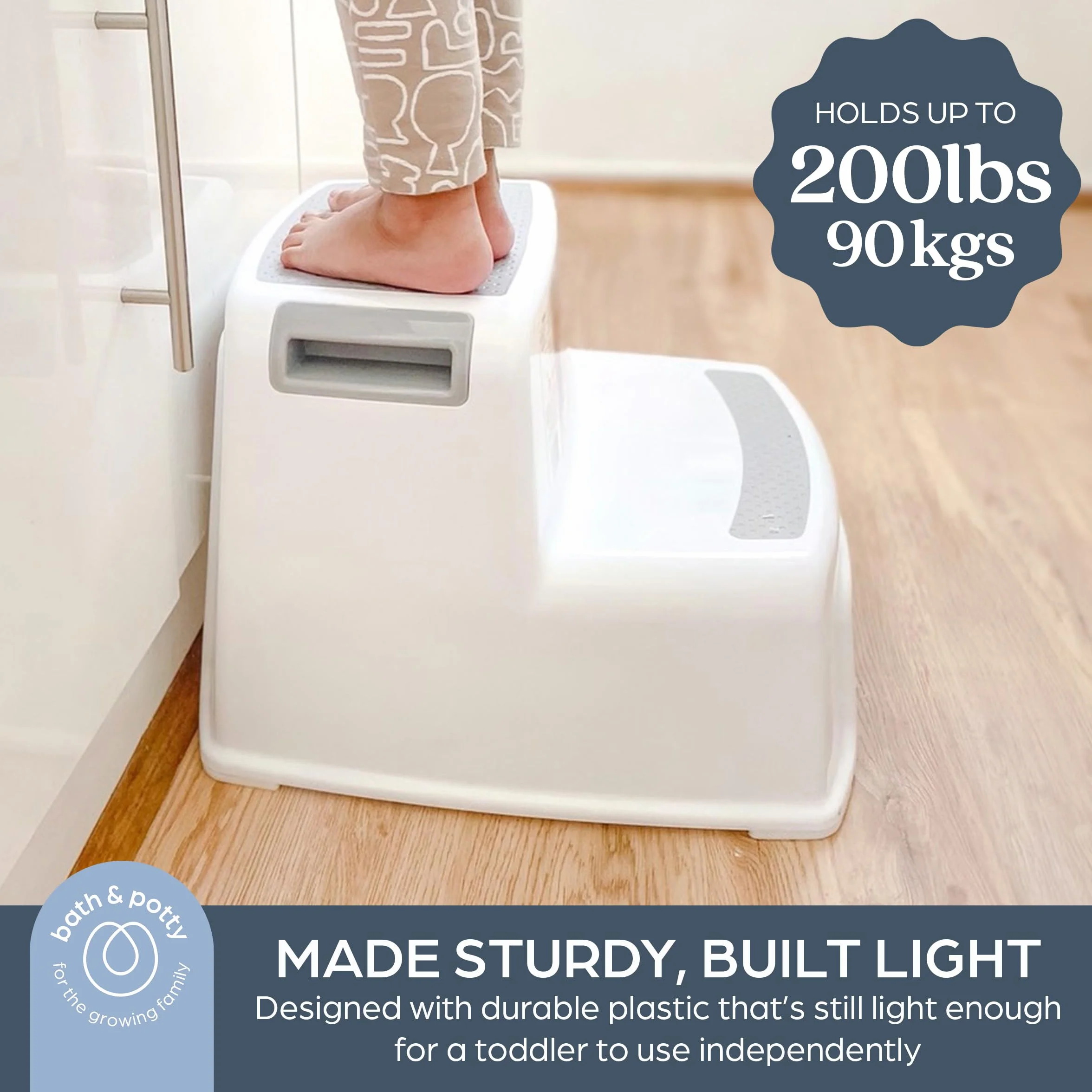 Dreambaby Stołek 2-UP dla małych dzieci antypoślizgowy szary G687