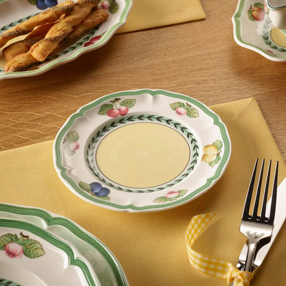 Villeroy & Boch Talerz na chleb, porcelana, biały/wielokolorowy 1022812660, 17 cm