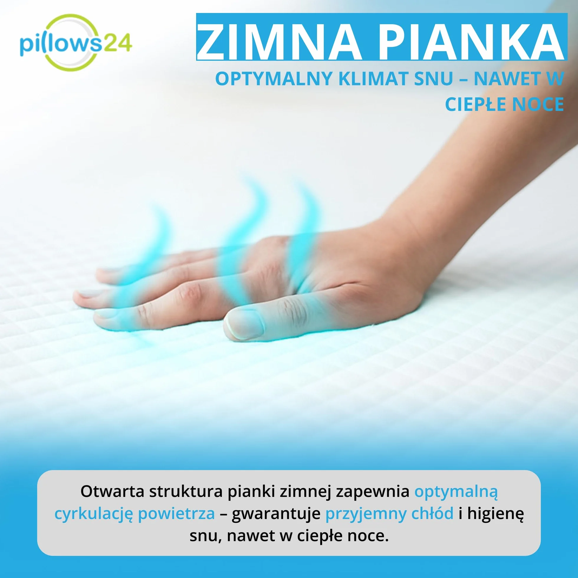 Materac 90x200 H2 | Wysokość 13 cm | Z pianki zimnej | Pokrowiec zdejmowany, można prać do 60°C | Certyfikat OEKO-TEX | Oddychający & hipoalergiczny | Water Foam | Wyprodukowano w Polsce
