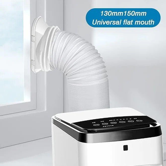 Adapter do przewodu wylotowego klimatyzacji - łącznik rury wylotowej do okna rozciągliwy uniwersalny zestaw wymienny pasuje do węży 130/150 mm odpowiedni do klimatyzatorów przenośnych