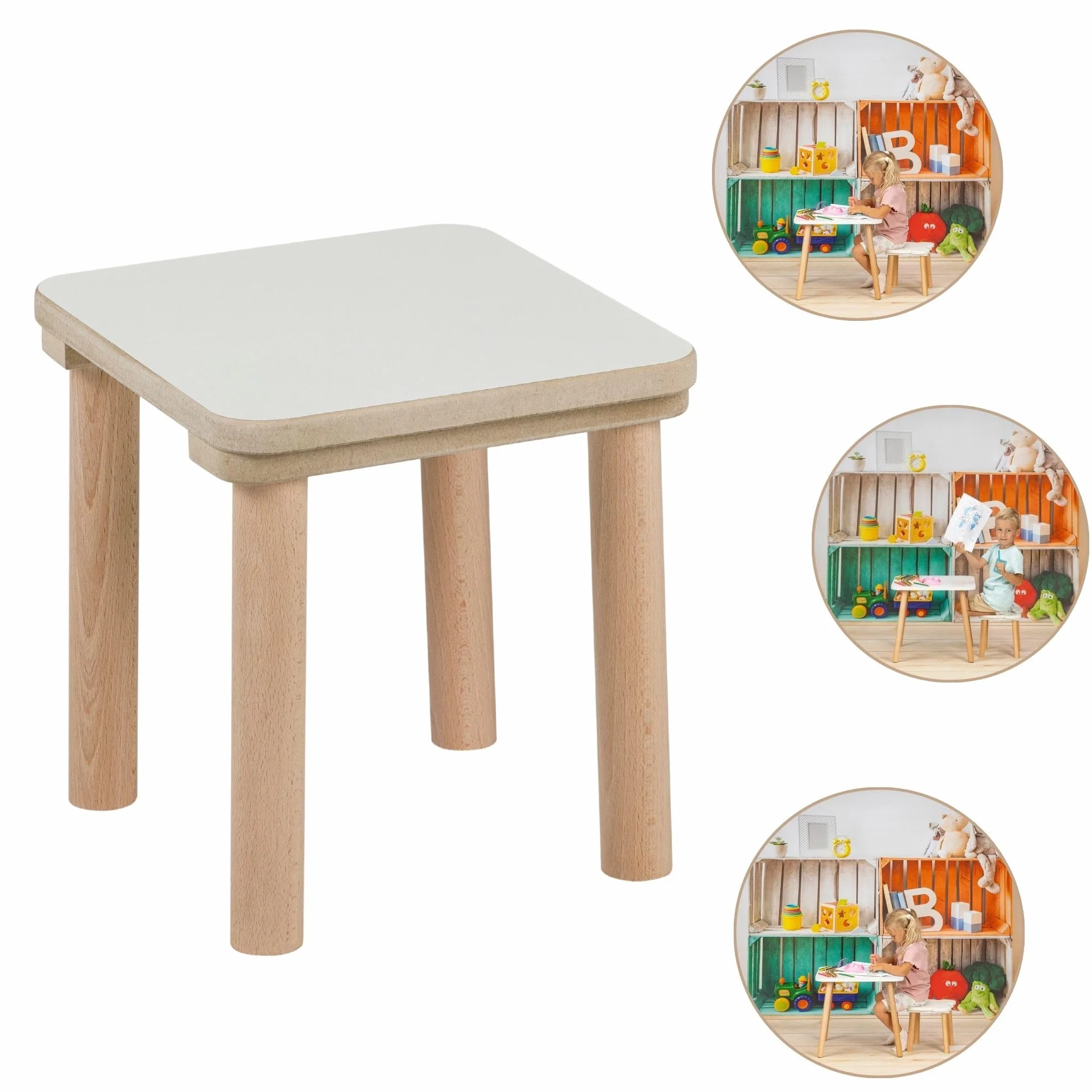 PlayPals Drewniane krzesło dziecięce 27 x 25 x 25 cm 93-120 cm