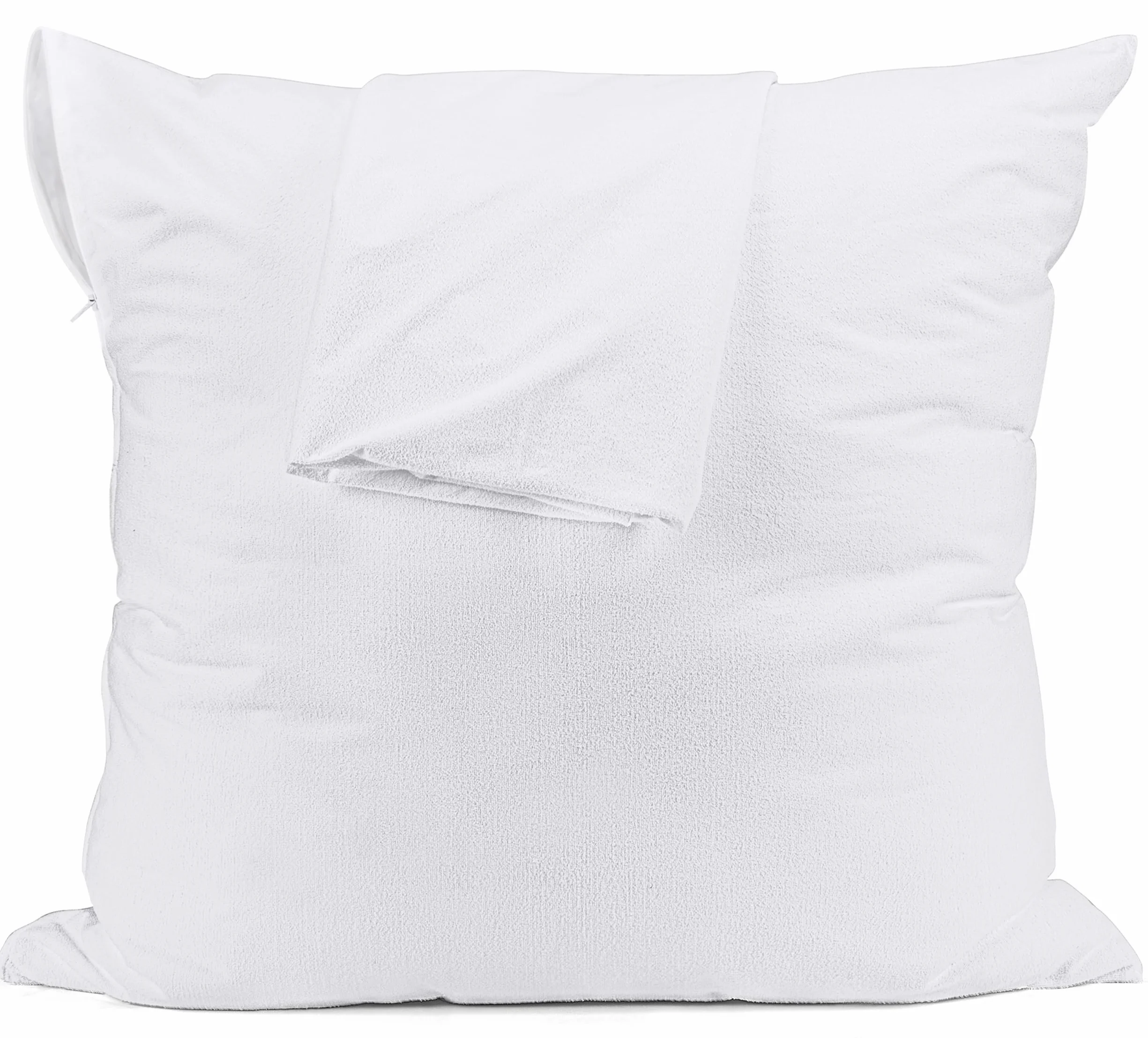 Utopia Bedding Poszewka na poduszkę 80x80 cm (zestaw 2) Wodoodporna z zamkiem błyskawicznym, poszewka frotte