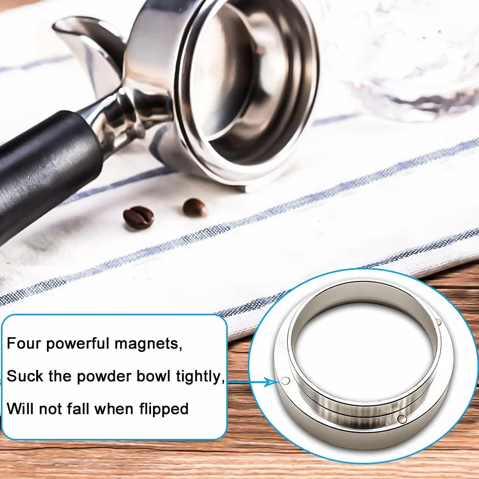 GIAK 54 mm uniwersalny aluminiowy lejek dozujący pierścień dozujący do ekspresu do kawy pierścień dozujący Portafilter akcesoria zamienne
