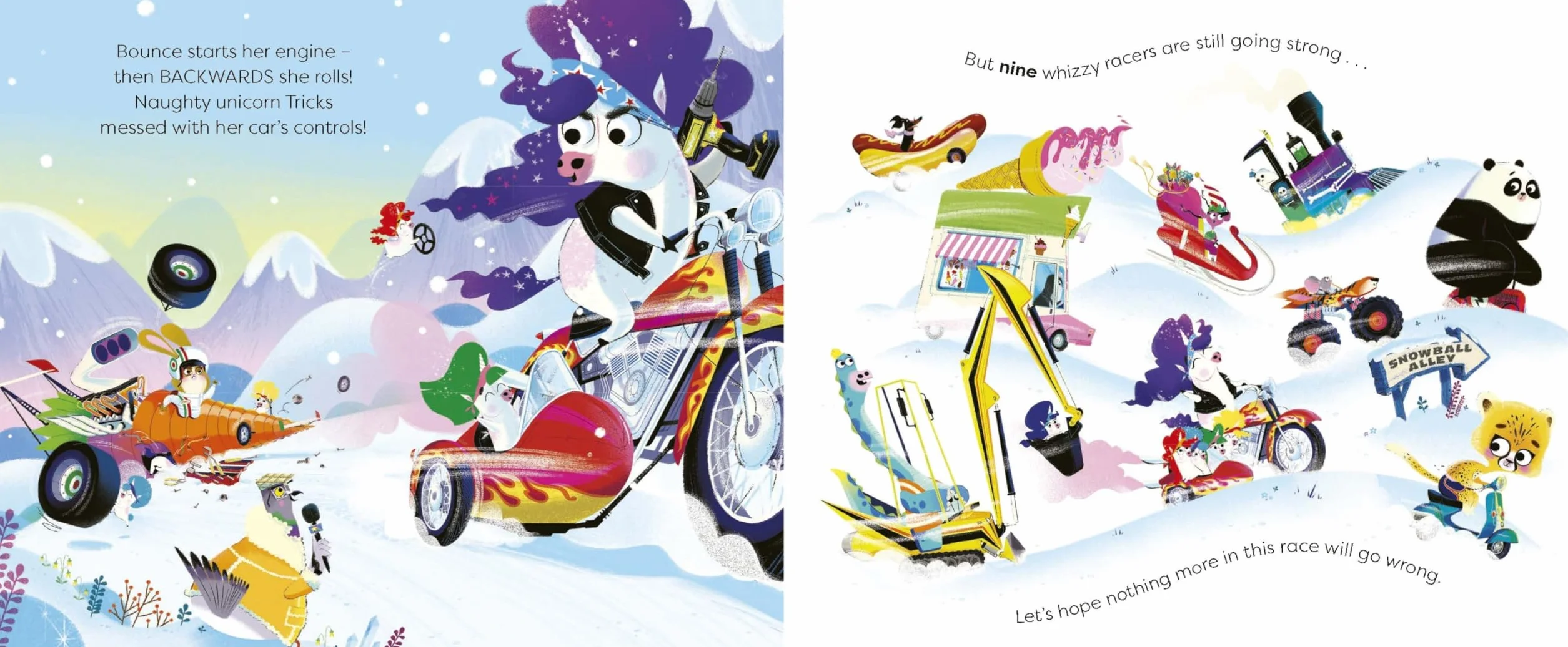 Ten Whizzy Racers: Frosty Falls Frenzy: Start your engines for a countdown adventure!