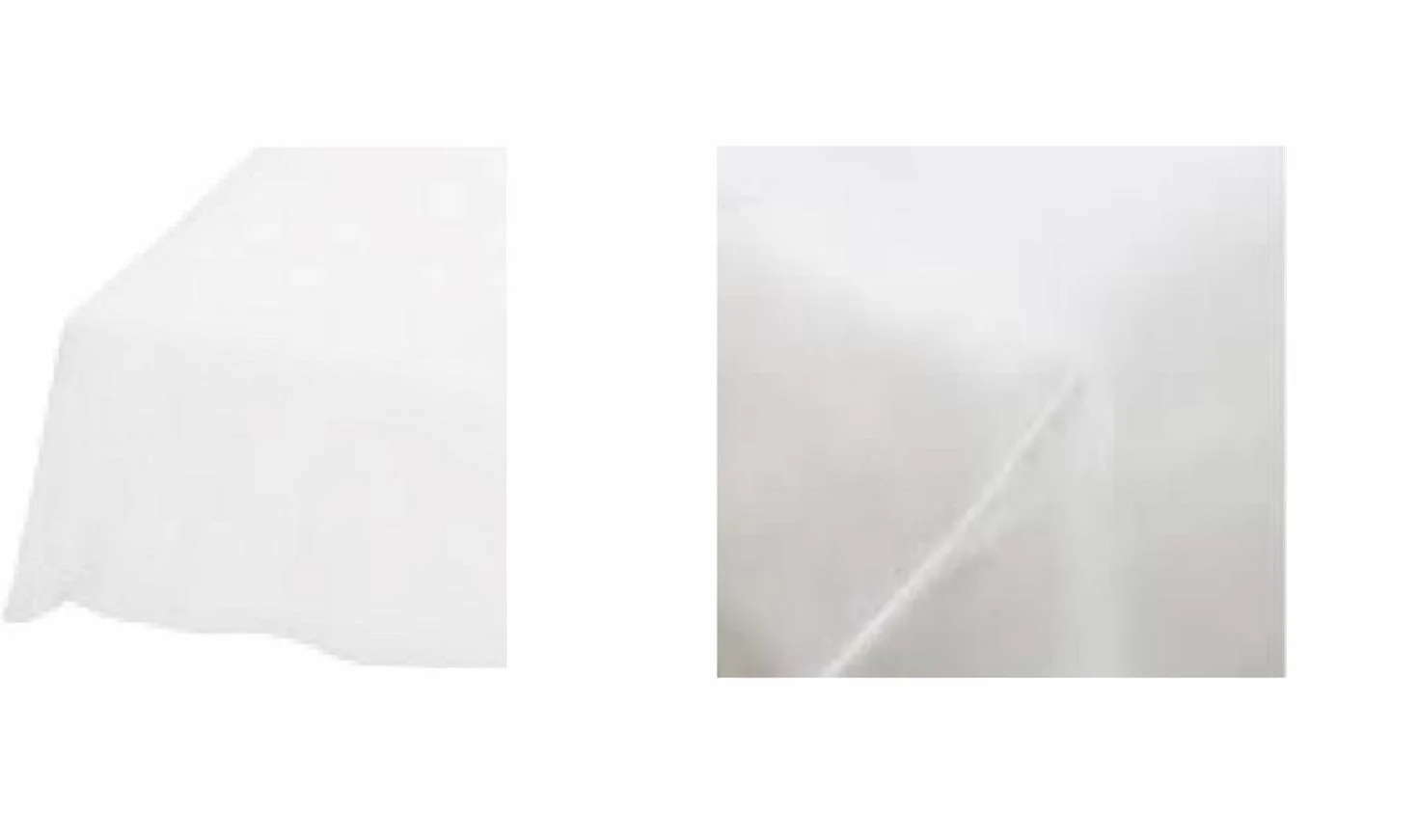 Prześcieradło bez gumowego ściągacza na łóżko gładkie chusta domowa marka 200 x 260 cm białe
