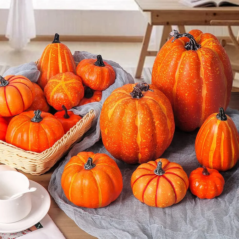Sztuczna dynia jesienna dekoracja na Święto Dziękczynienia Halloween Boże Narodzenie