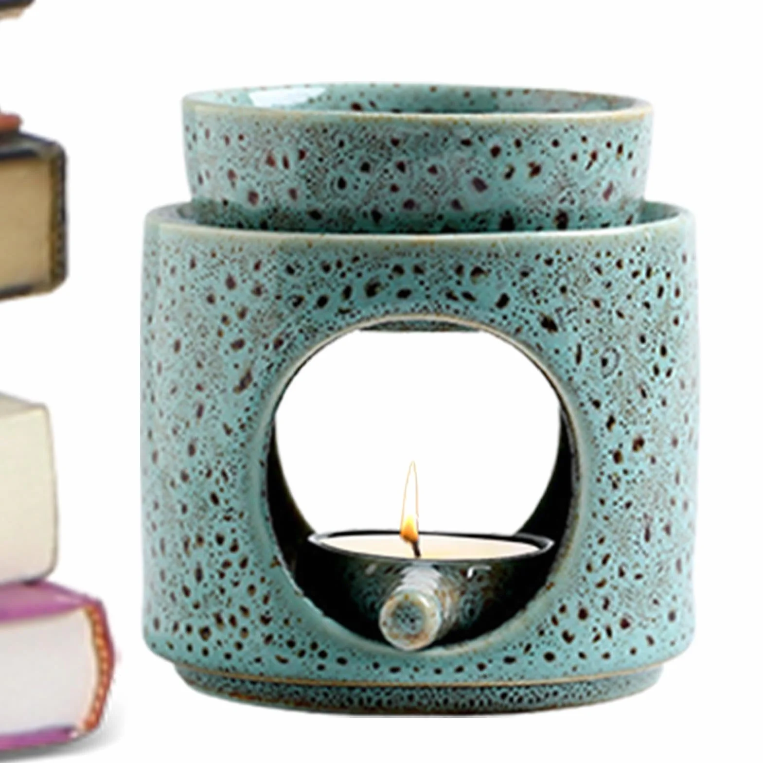 Ceramiczny podgrzewacz do wosku wielokrotnego użytku, świecznik dekoracyjny