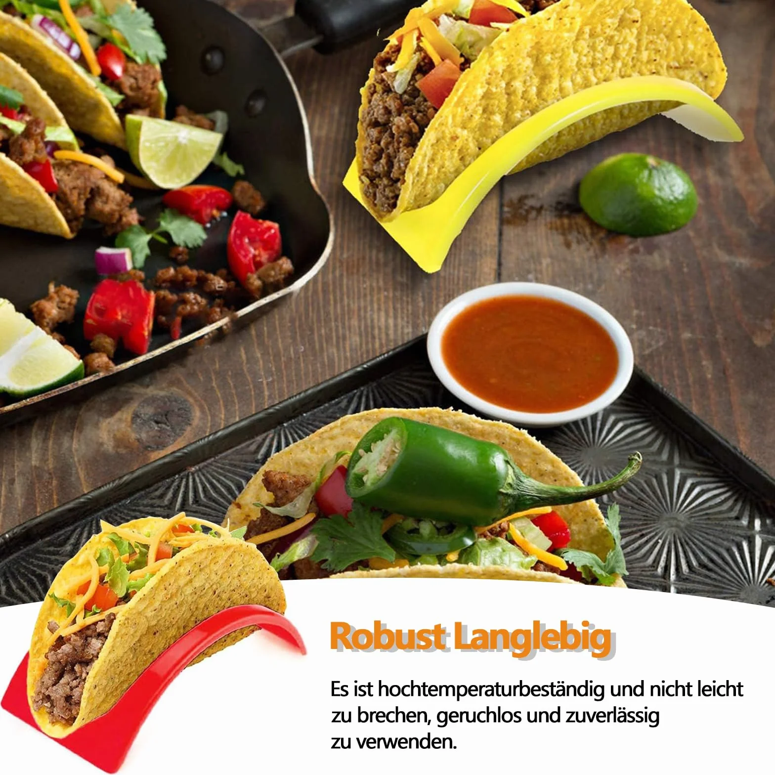 Taco uchwyt na taco, 32 sztuki, taco taco, twardy plastik, stojak taco, stojak do restauracji, domu