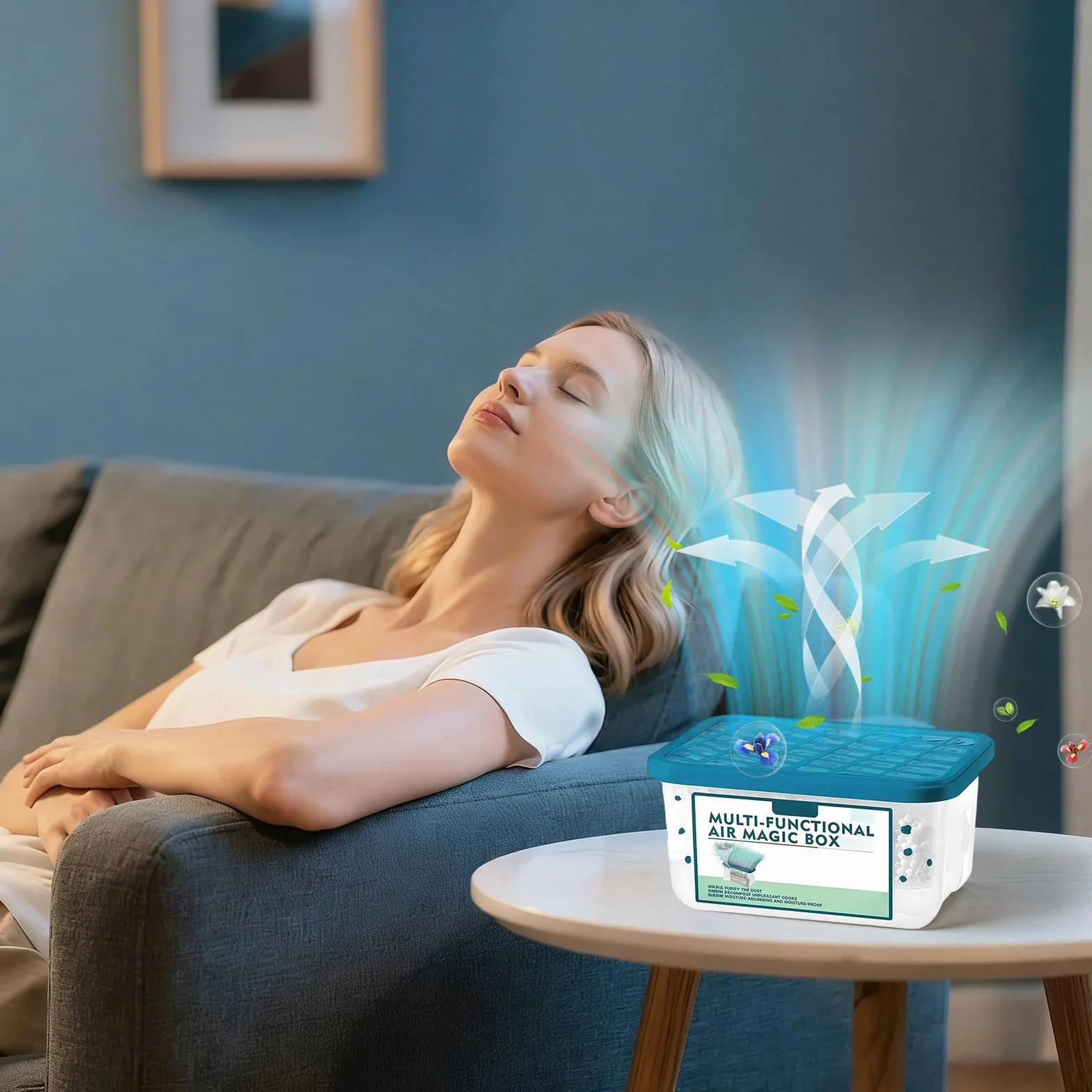 Magic Box wielofunkcyjne urządzenie do oczyszczania powietrza do domu, oczyszczanie powietrza, usuwanie kurzu, długotrwała świeżość, oczyszcza powietrze, do salonu, sypialni, kuchni (3 szt.)