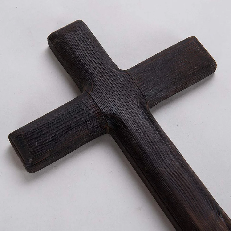 Drewniany Krzyż Christian Jesus Cross Dekoracja Stołu ściennego Duchowy Christian Jesus Cross 11x6,2x0,7 Cala Dekoracyjne Krzyże na ścianę do Pokoju Domowego(#1)