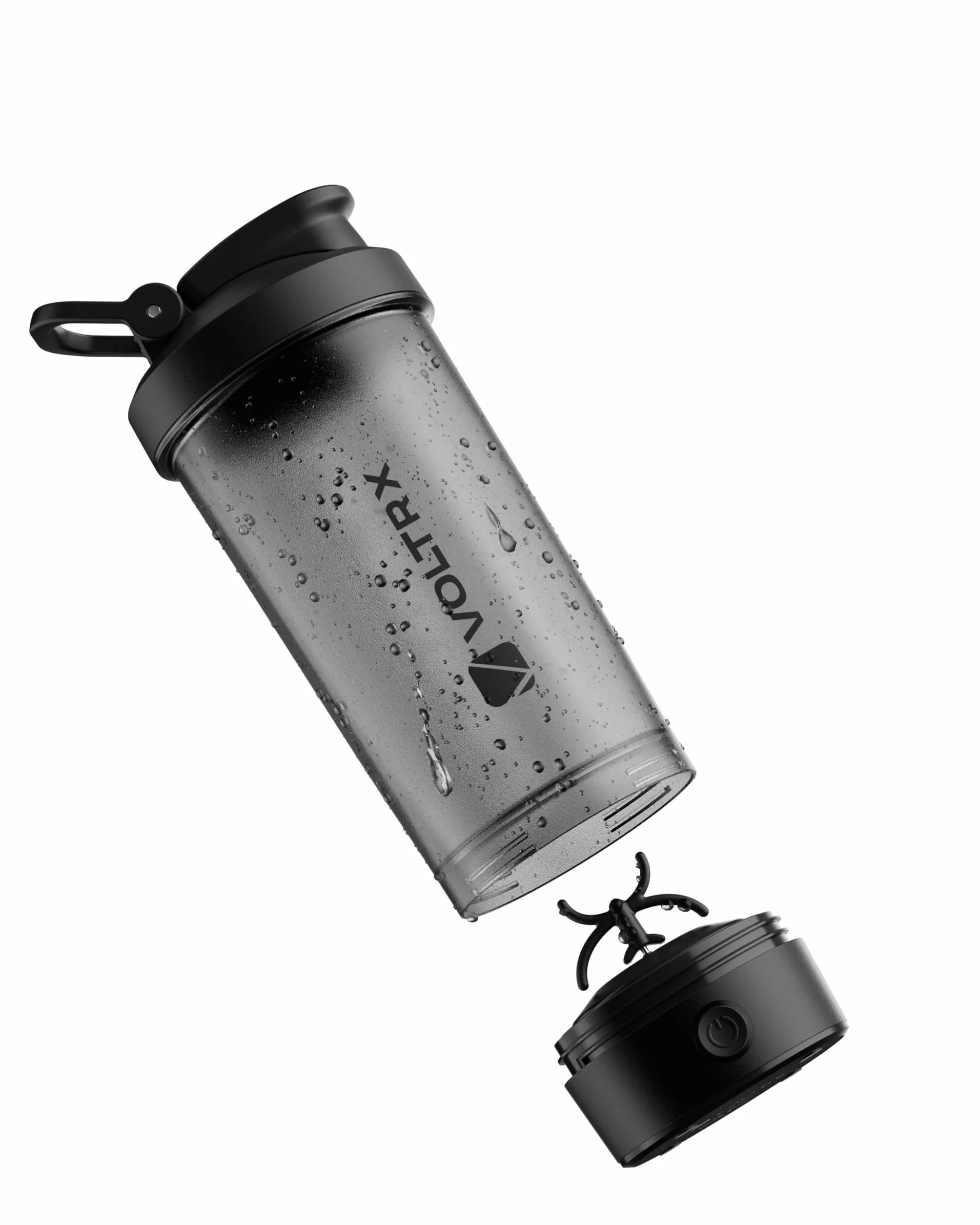 VOLTRX Titanus elektryczny shaker do shake'ów proteinowych, z USB C, do wielokrotnego ładowania, shaker do koktajli proteinowych i zamienników posiłków, bez BPA, 24 oz